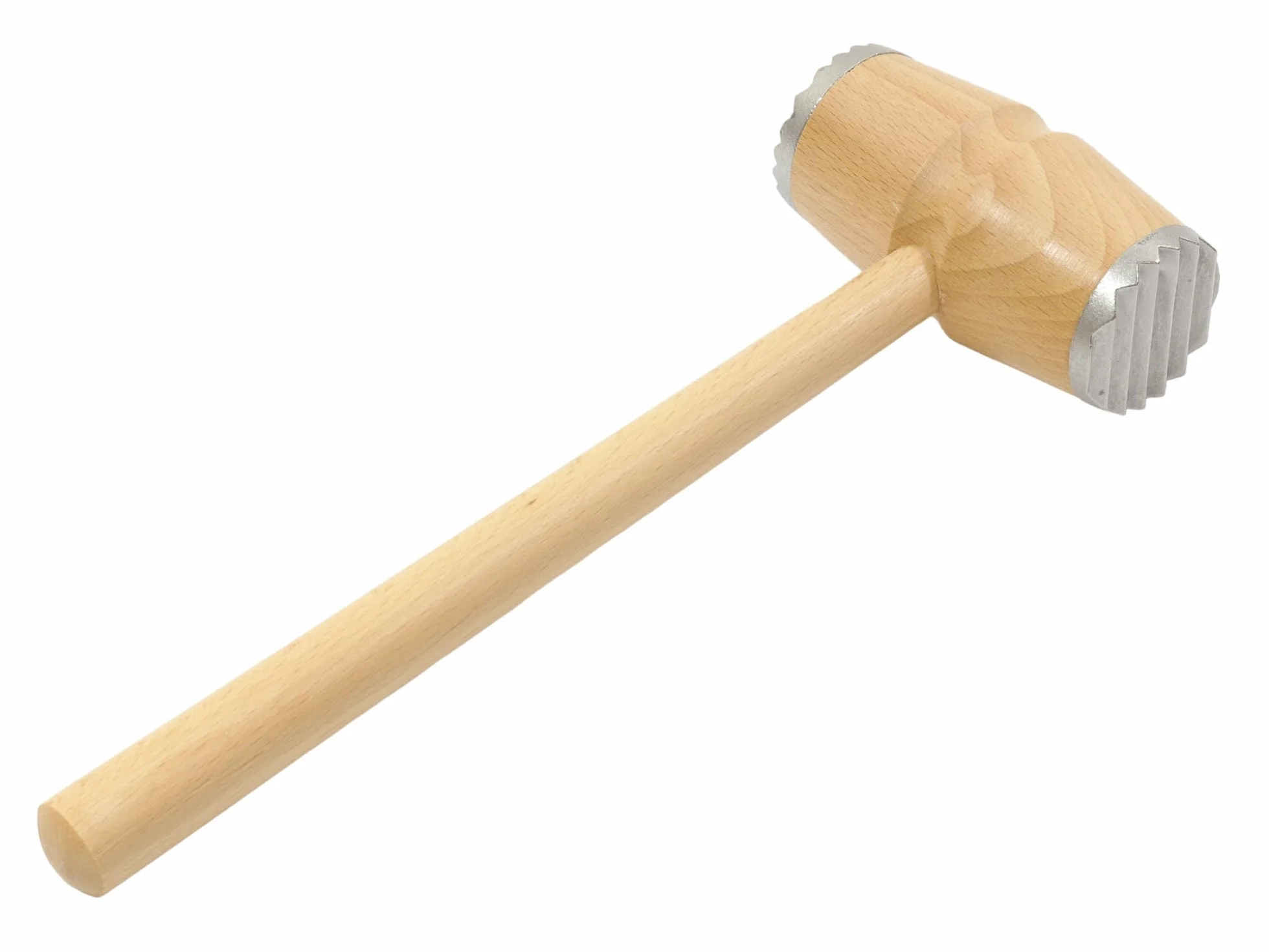 Tłuczek do Mięsa Dwustronny Drewniany 30cm Okuwany Kuchenny do Kuchni