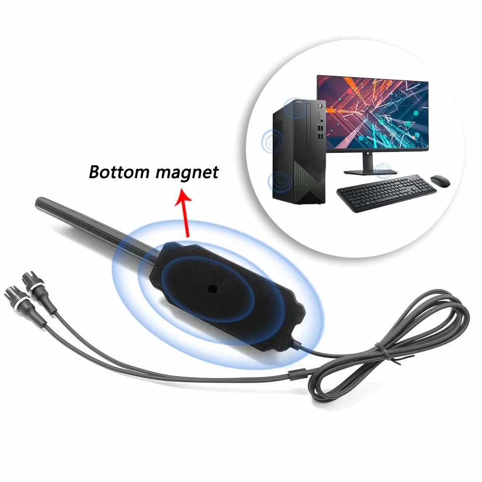 Gintai Antena WiFi 7 dla ASUS TUF GAMING X870E B860M B850 Z890 X870 Z790,PRIME B840M B850 B860 Z890 X870,ProArt Z890 X870E Séries WLAN wzmacniacze WiFi 7, podstawa magnetyczna (czarna))
