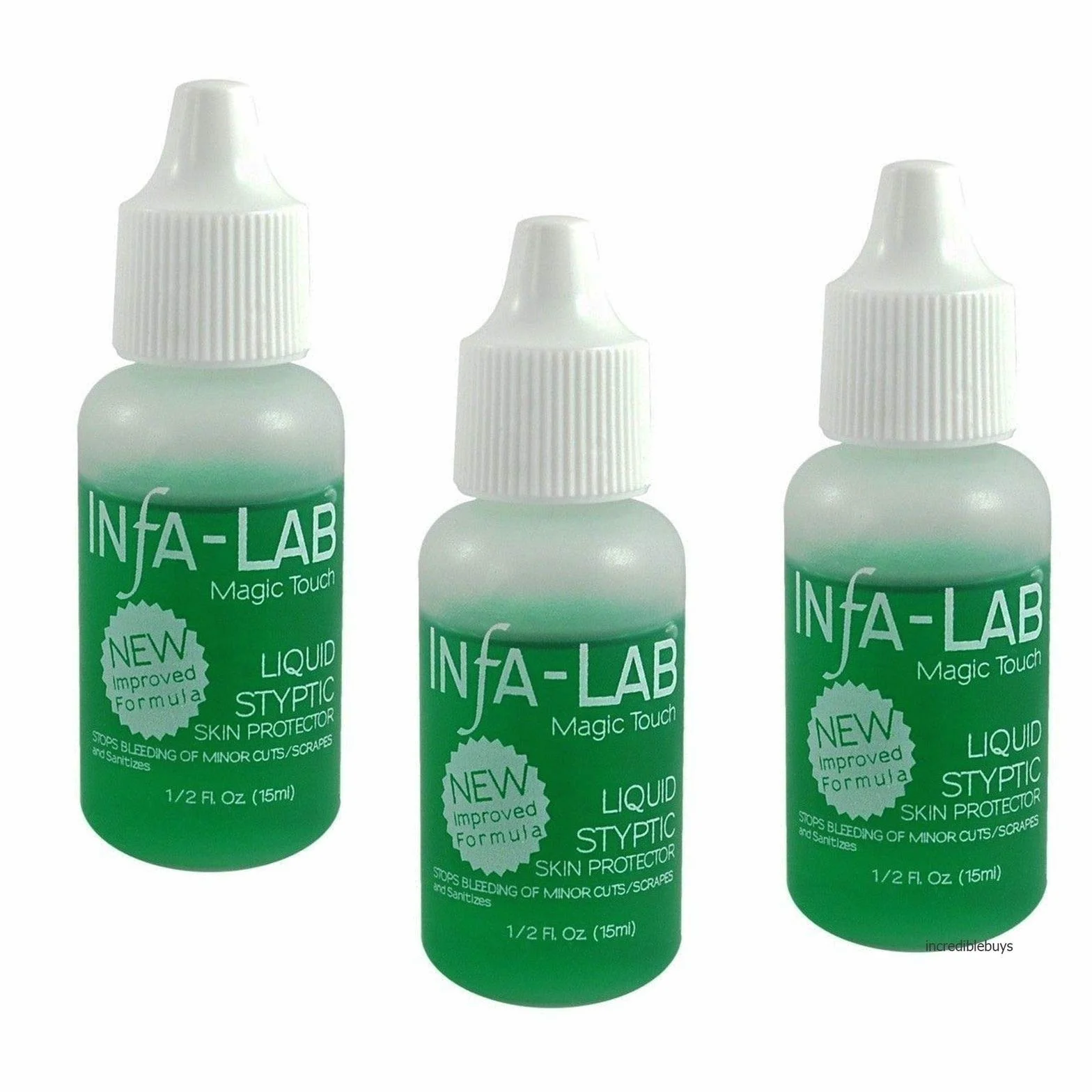 Infalab Magic Touch Liquid Styptic Skin Protector Stop Bleeding Cuts (3 sztuki)