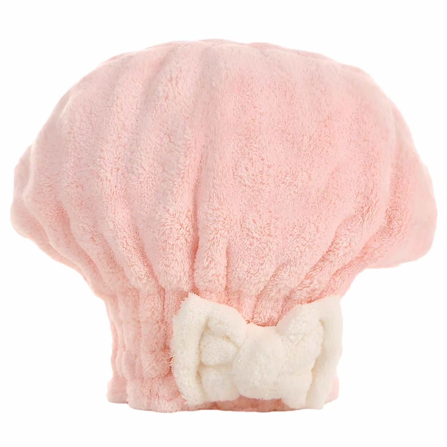 Ręcznik do włosów z mikrofibry, bardzo miękki i bardzo chłonny turban do włosów, czepek do suszenia włosów, ręcznik do włosów dla dziewcząt i kobiet, różowy