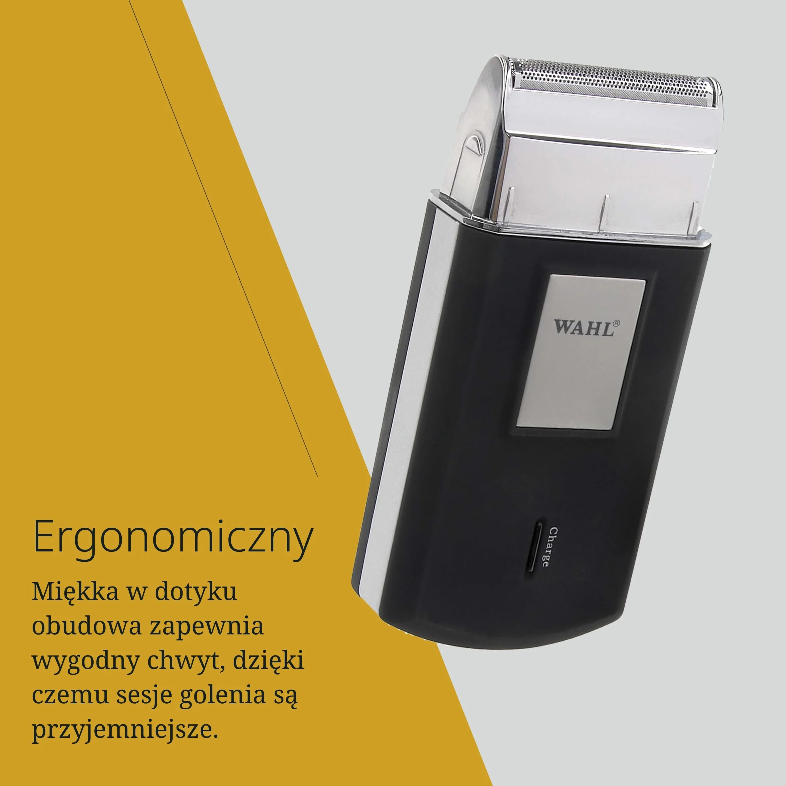 Wahl Mobile Shaver – Bezprzewodowa Golarka Elektryczna z Etui Podróżnym – Elastyczna Folia Tnąca dla Bardzo Dokładnego Golenia