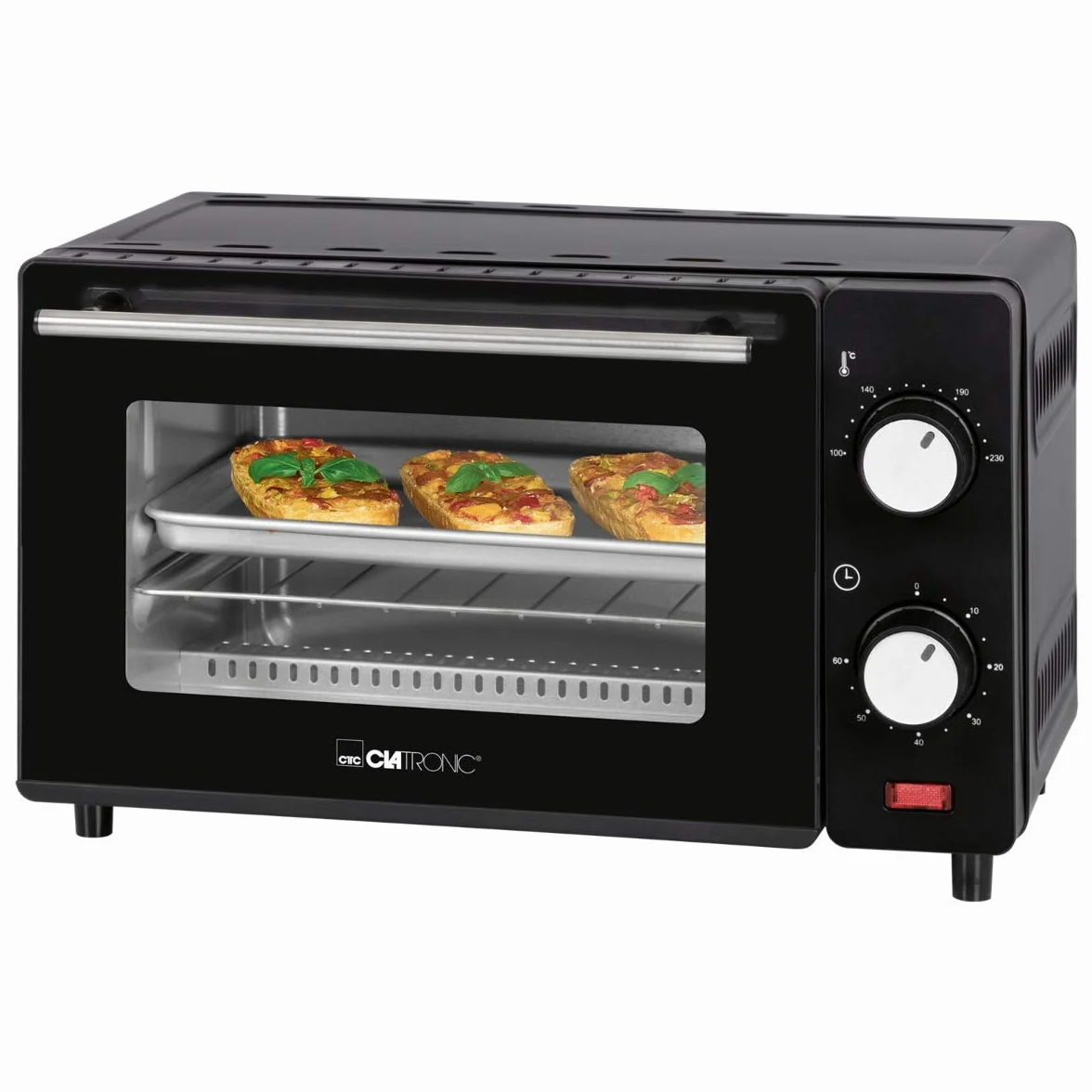 Clatronic MB 3746 mini piekarnik 8 l timer 60 minut czarny