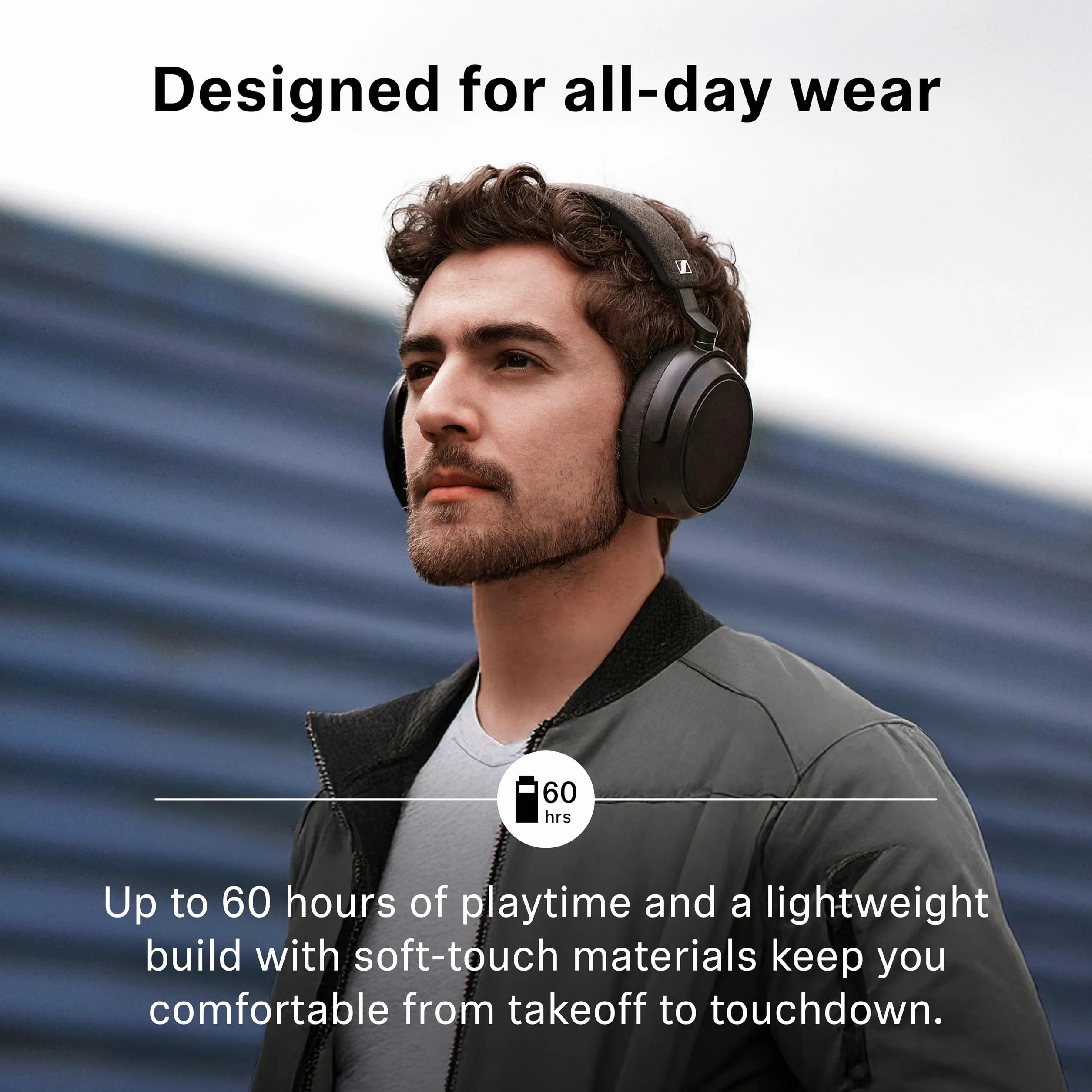 Sennheiser MOMENTUM 4 Słuchawki Bezprzewodowe, Zestaw Słuchawkowy z Bluetooth Zapewniający Optymalną Czystość Dźwięku Podczas Połączeń, z Aktywnym Tłumieniem Hałasu, Grafit