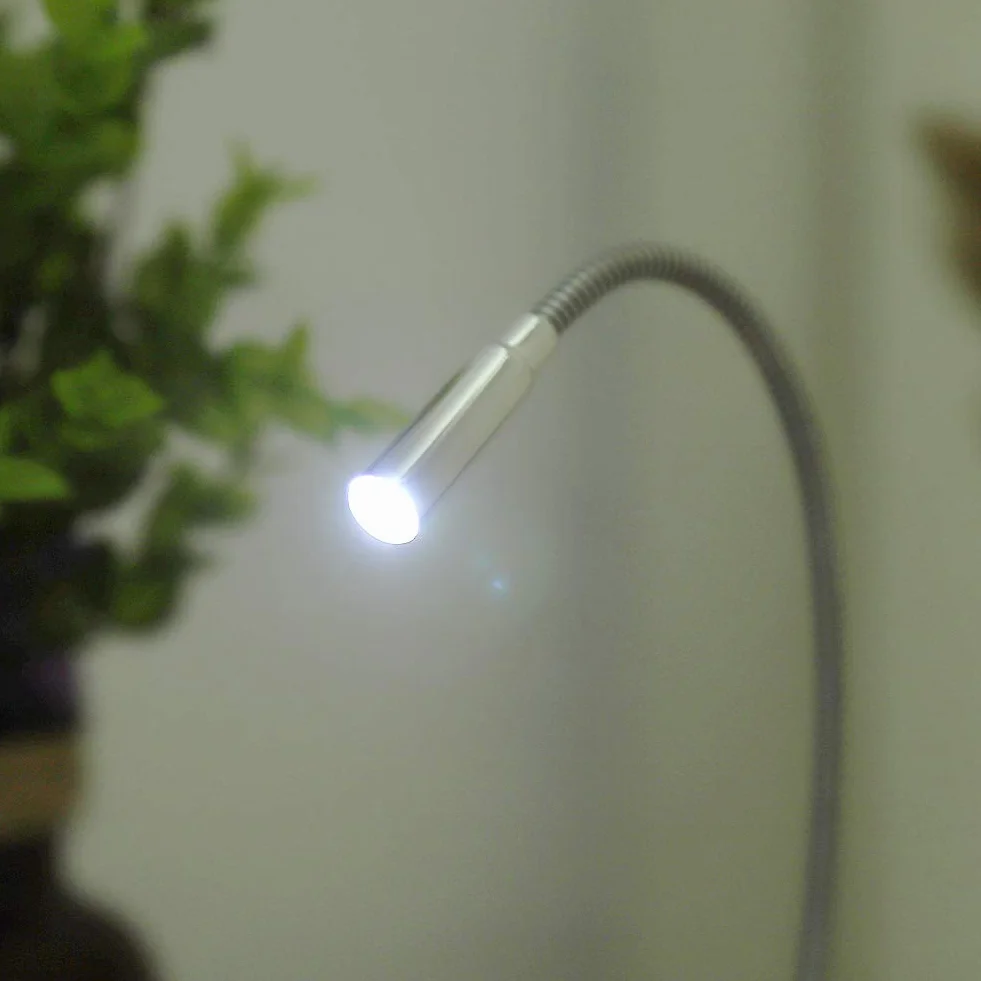 Elastyczna Komputerowa LED, Interfejs USB Mini Lampka Nocna do Komputera Laptop Notebook PC Regulowana Ochrona Oczu Wąż Pojedynczej Lampy Lampka USB