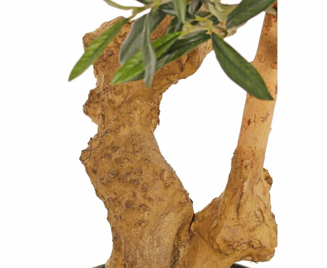 Sztuczne drzewo oliwne 150 cm w doniczce z 1872 listkami tekstylnymi 42 oliwki
