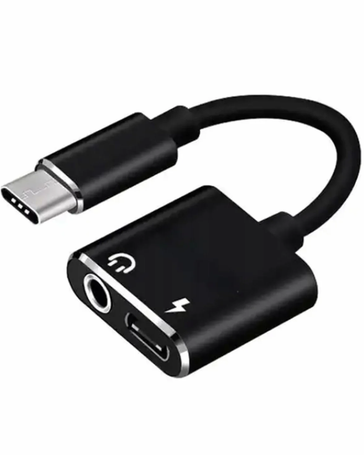CO2 Adapter USB-C do Mini Jack 3,5 mm AUX z Przetwornikiem DAC 128 kHz HD, Hi–FI Najwyższa Jakość Dźwięku, Czarny, Kabel Kompatybilny z iPhone 16, 15, Pro, Max, Plus, MacBook, iPad Pro, Samsung (DAC)