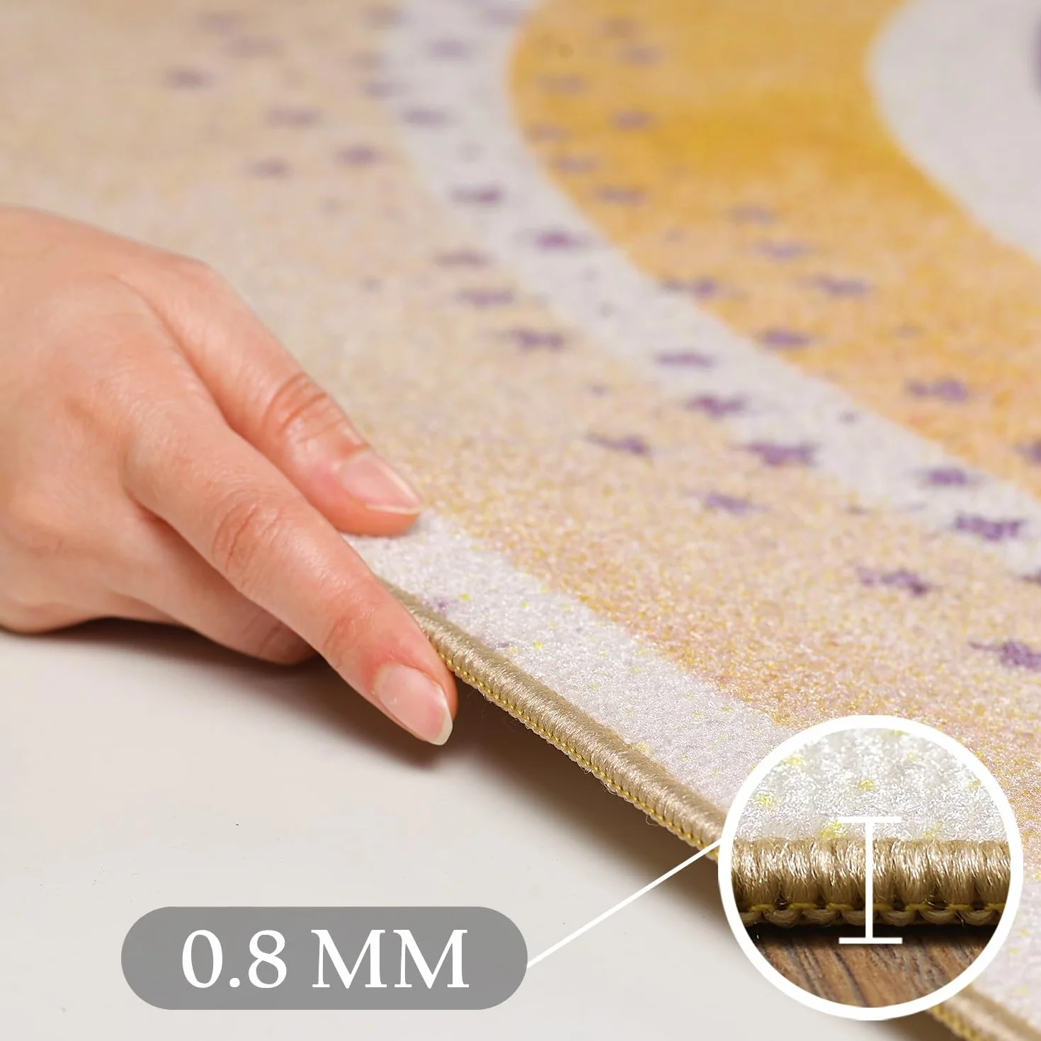 Dywan dziecięcy Tęczowy wzór 100x150 cm antypoślizgowy do prania