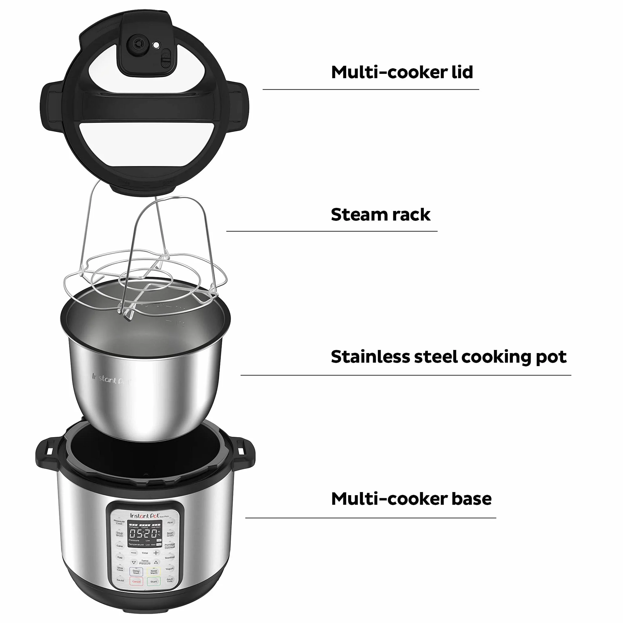Instant Pot Szybkowar elektryczny DUO PLUS 5.7L ze stali nierdzewnej 15 programów
