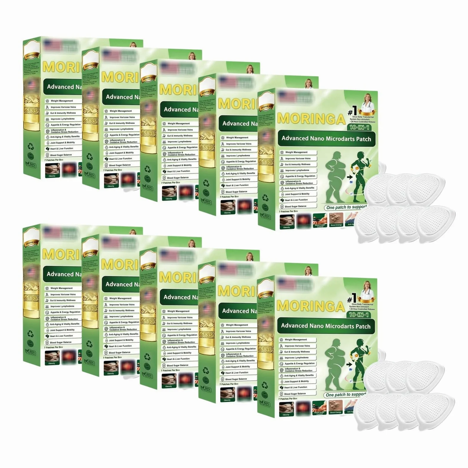 Plaster odchudzający Moringa i Berberyna, Oparzenie Tłuszczu Brzuchowego, Naturalny Odchudzający