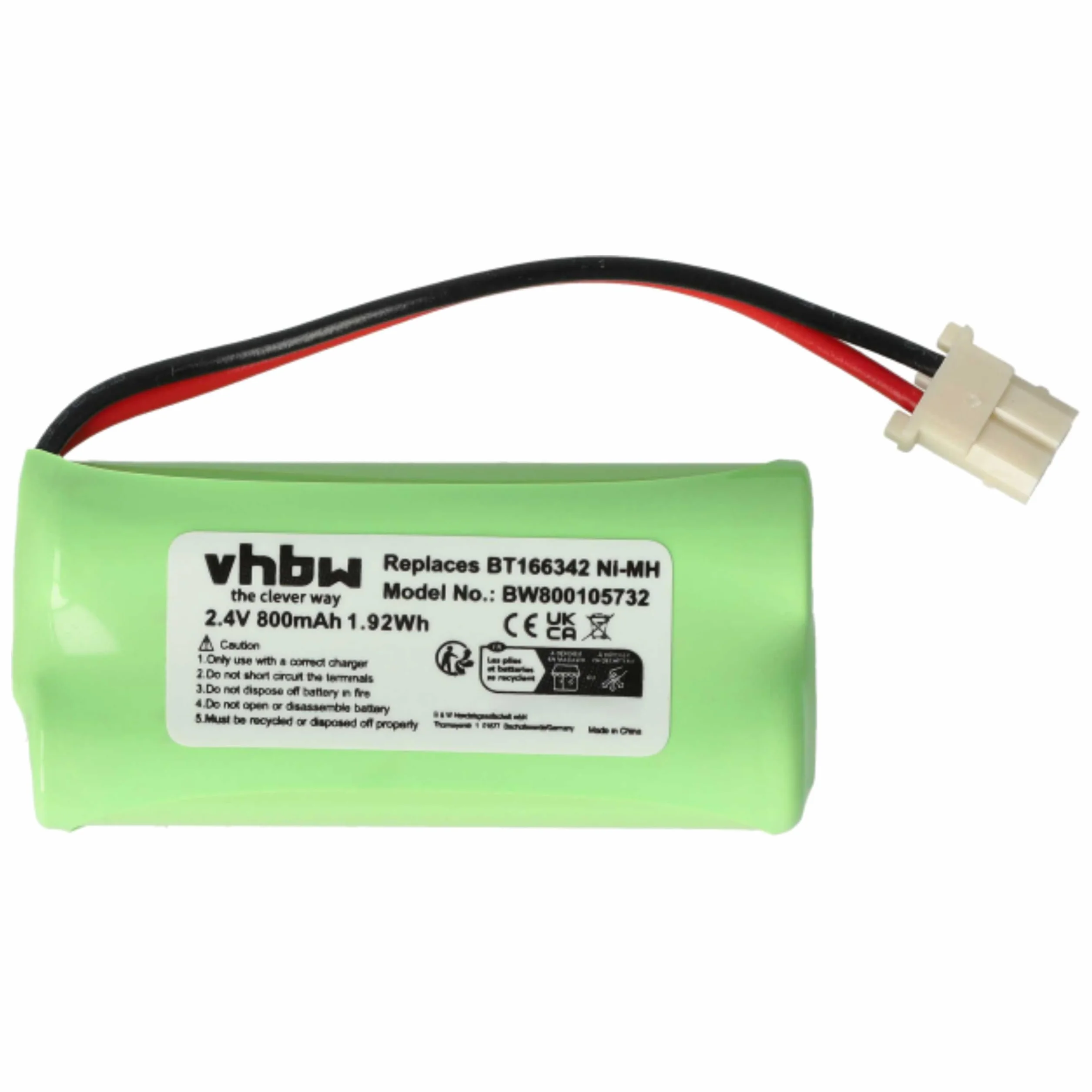 vhbw Bateria 3 x kompatybilna z V-Tech S63193 telefon bezprzewodowy (800mAh, 2,4V, NiMH)