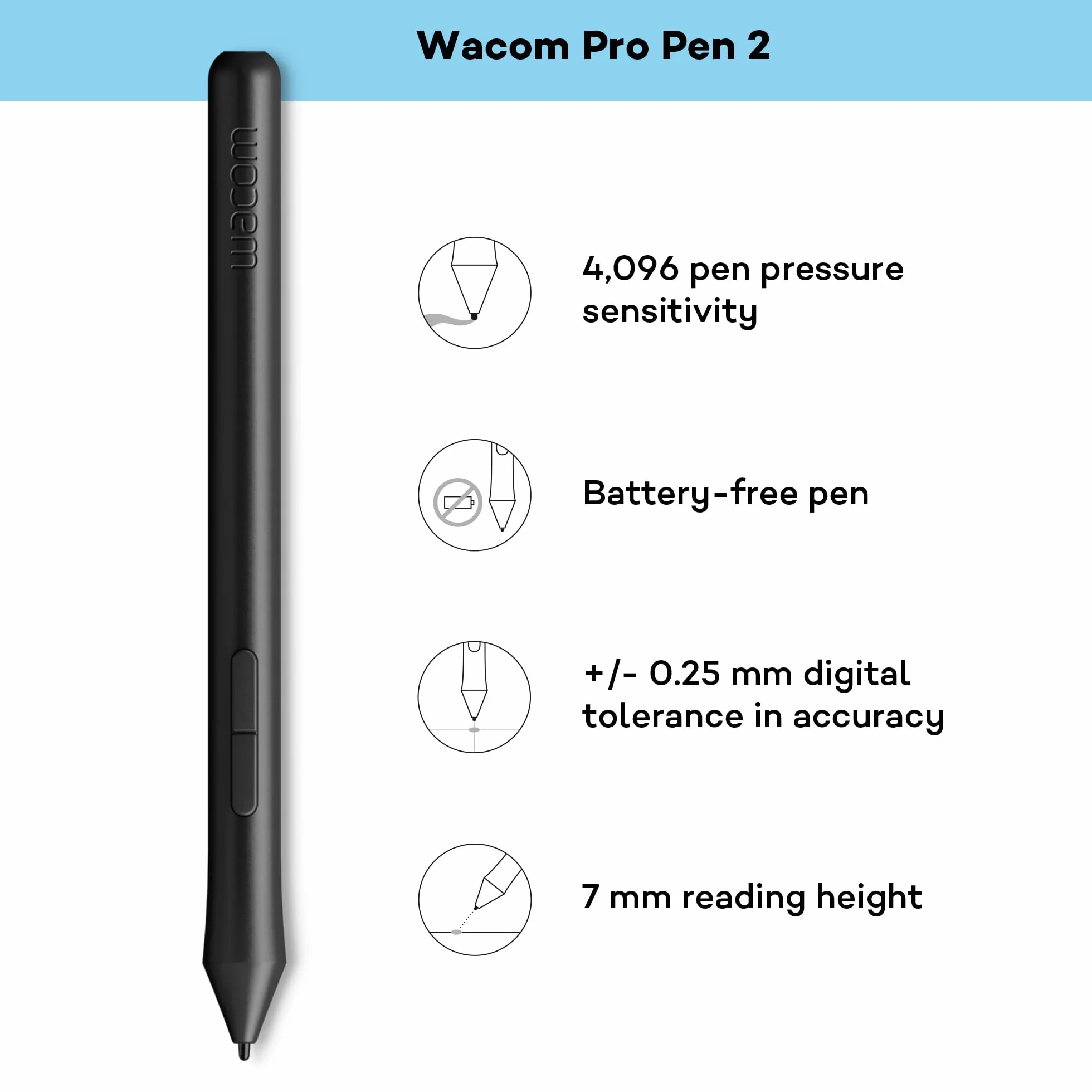 Wacom One by Wacom tablet z rysikiem wrażliwym na nacisk, Odpowiedni dla Windows, Mac i Chromebook, Medium, Czarny/Czerwony