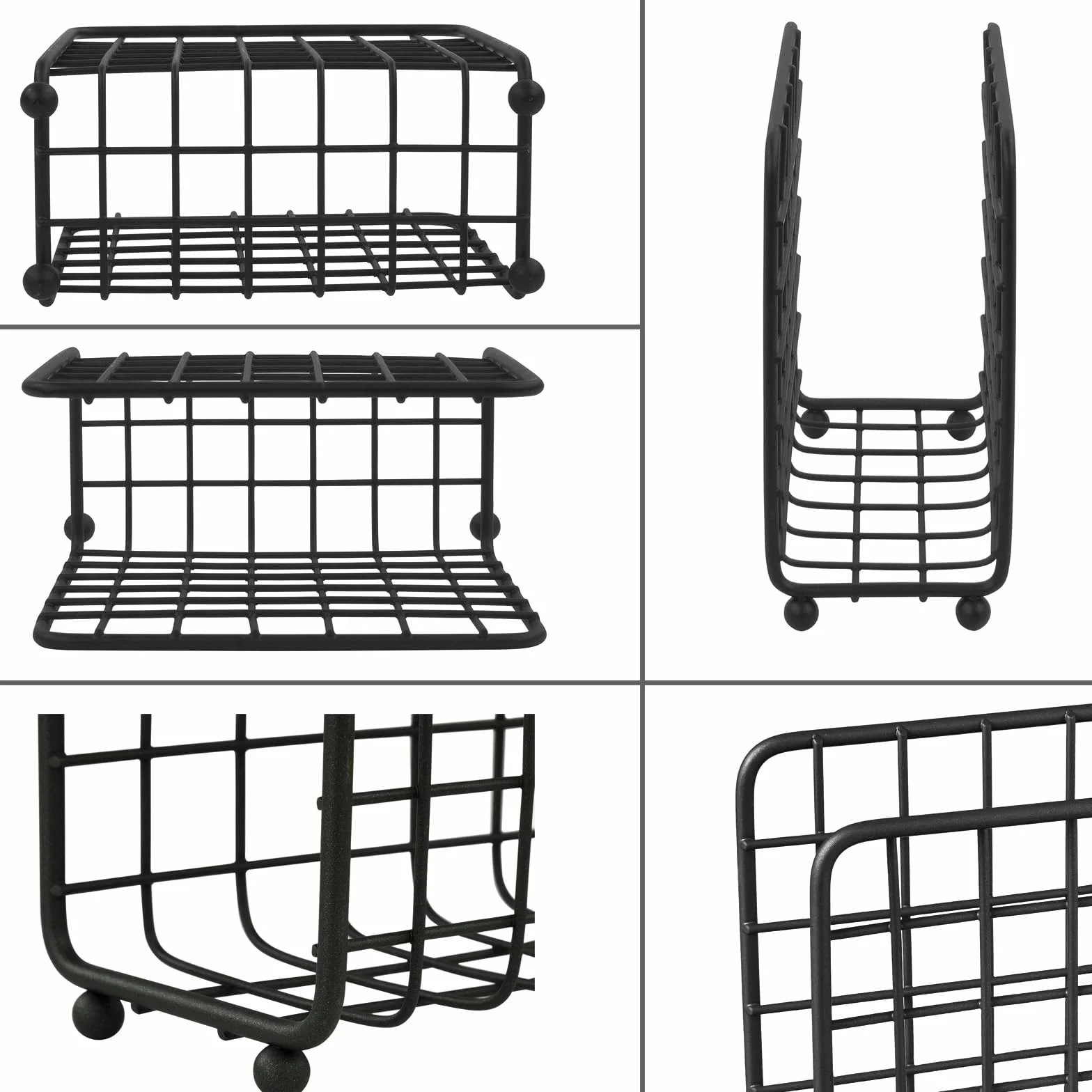 Uchwyty na serwetki metalowe 12x6,5 cm czarny srebrny