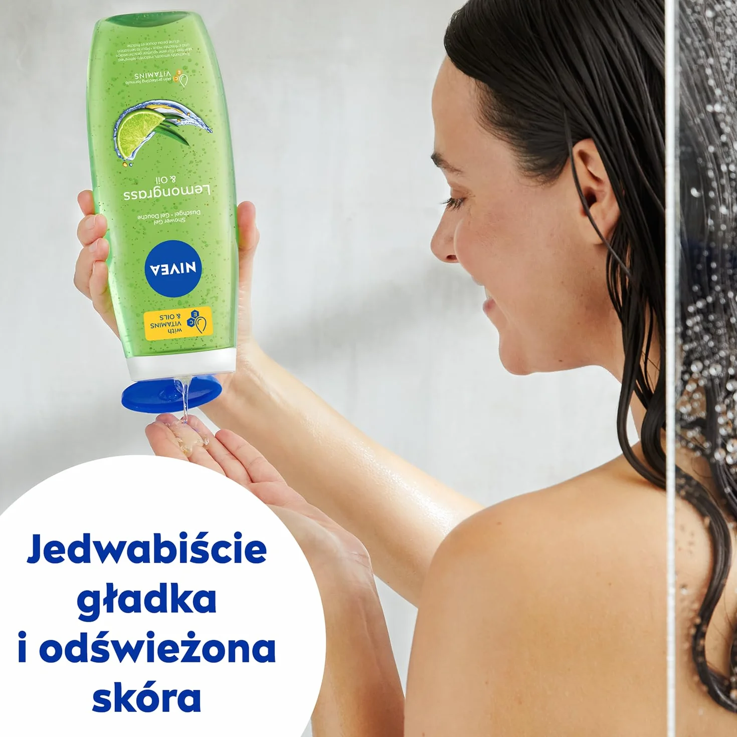 NIVEA Lemongrass & Oil Odświeżający żel pod prysznic do ciała 500 ml