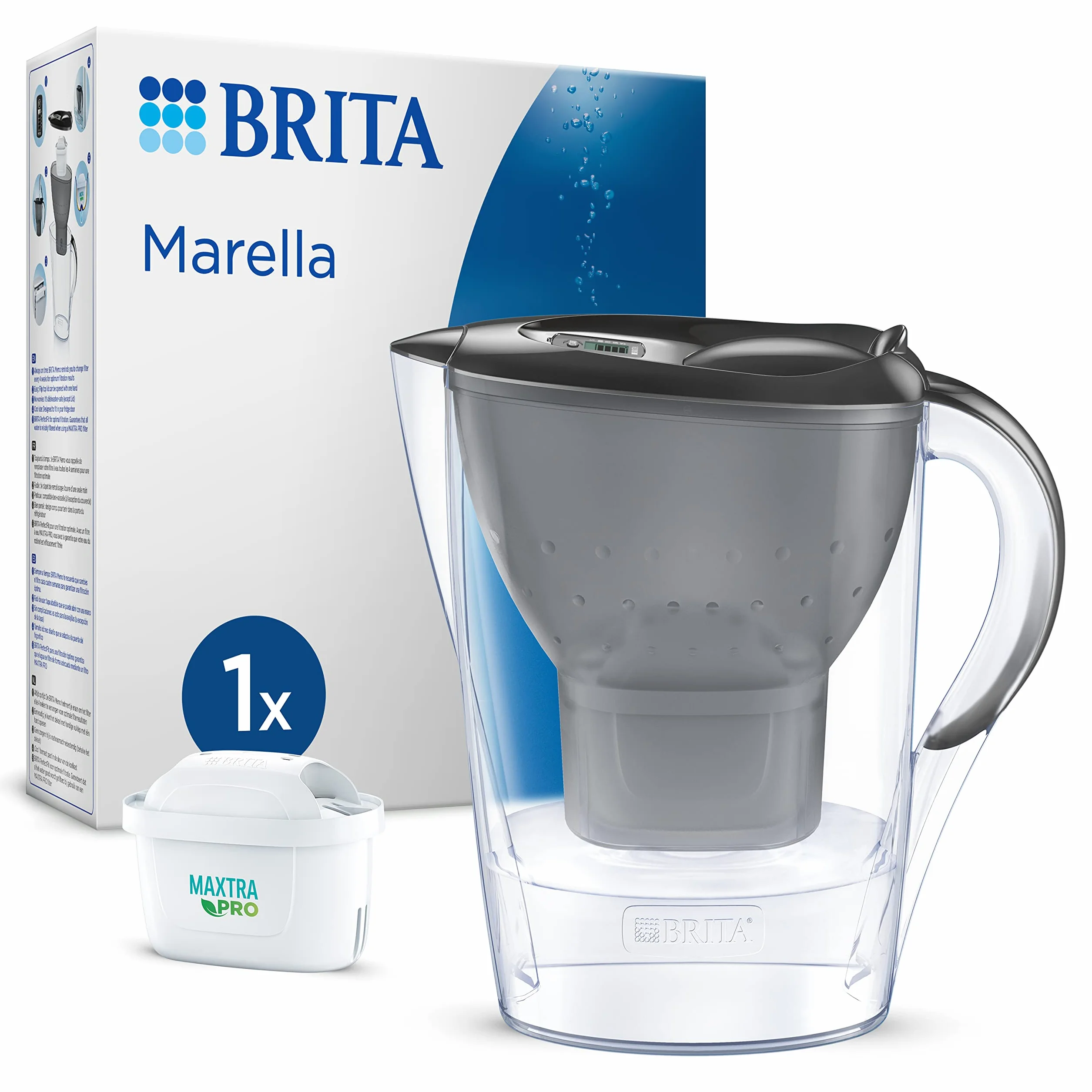 Brita Marella Dzbanek z Filtrem, Grafitowy, 2,4 l