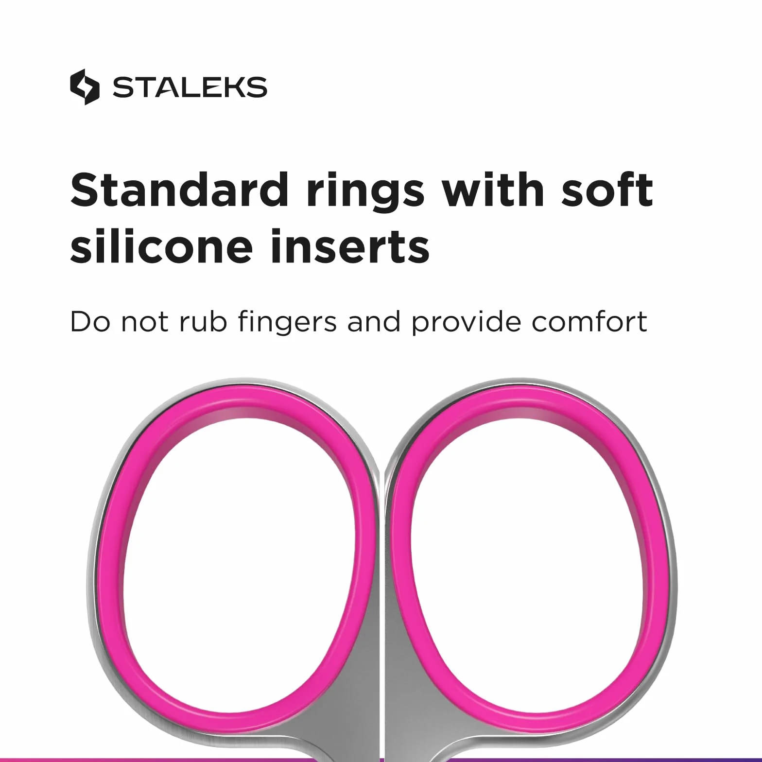 STALEKS PRO Smart 41 typ 3 profesjonalne nożyczki do skórek z hakiem – 1 opakowanie – model SS-41/3 (SS-41/3)