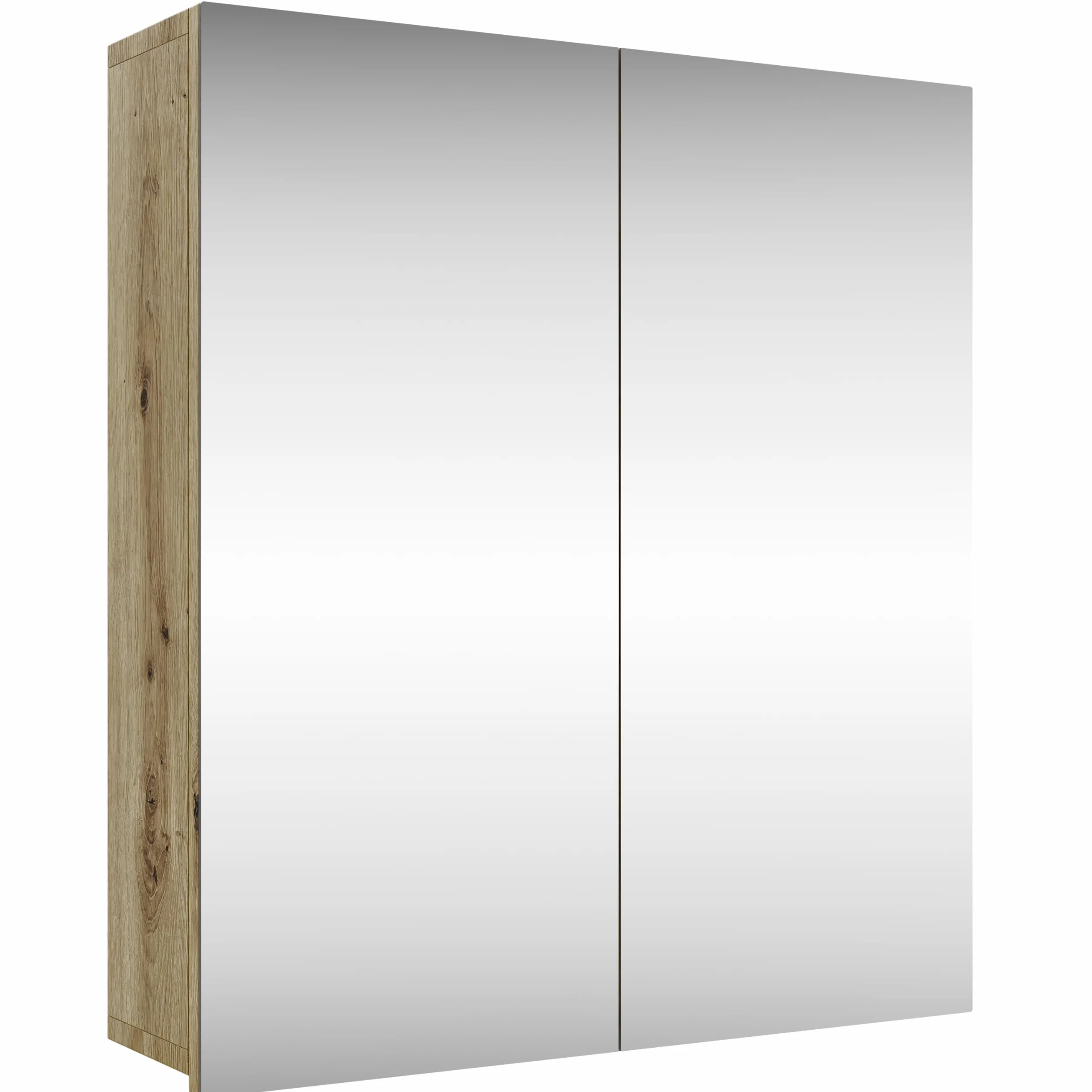 Planetmöbel Merkur szafka z lustrem łazienka 60 cm wisząca dąb Artizan 60x67x16 cm