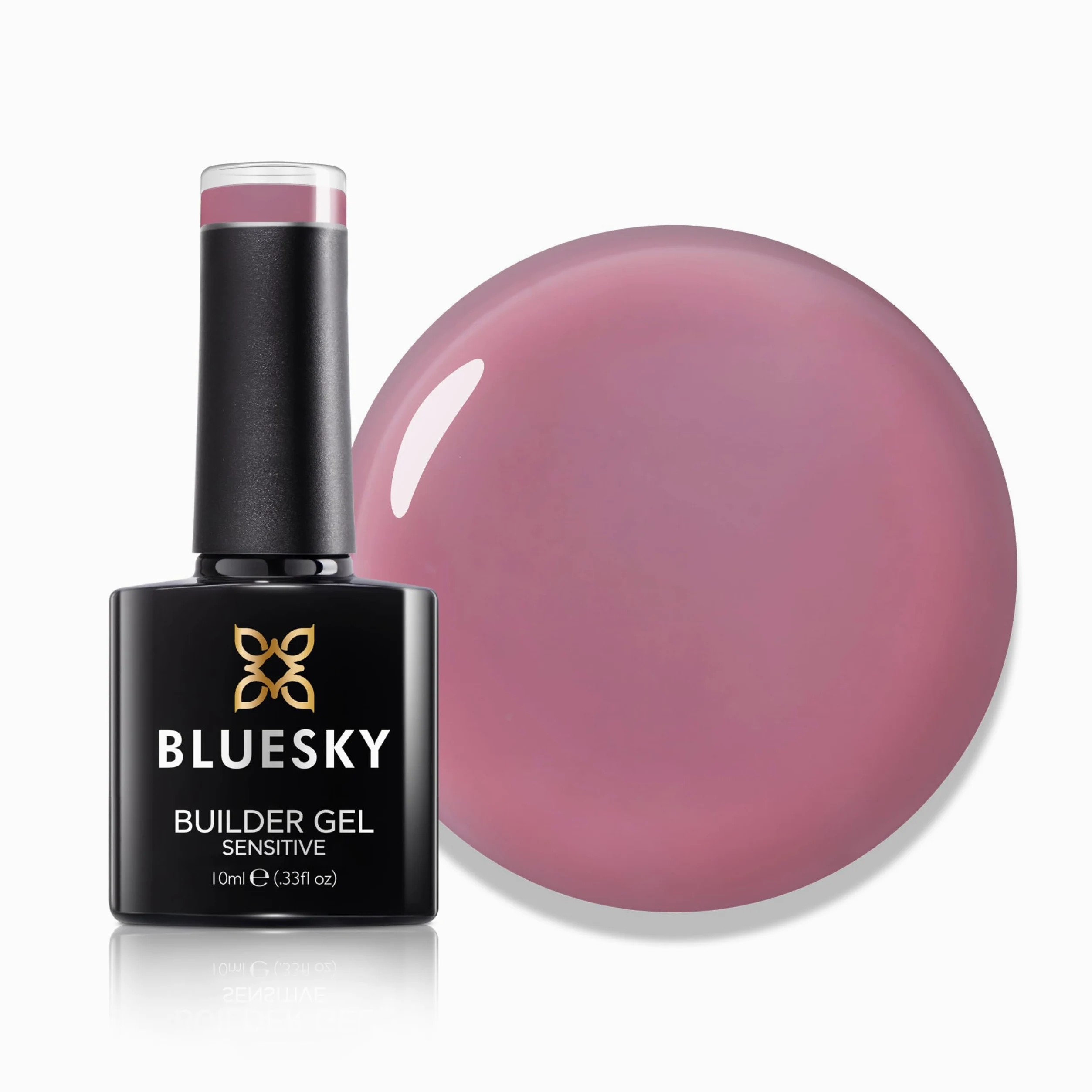 Bluesky Cherry Bliss Szybki i łatwy uniwersalny żel do budowania, 10 ml, różowy róż, wzmacniający i prostownik do wrażliwych paznokci, wymaga utwardzenia pod lampą UV LED