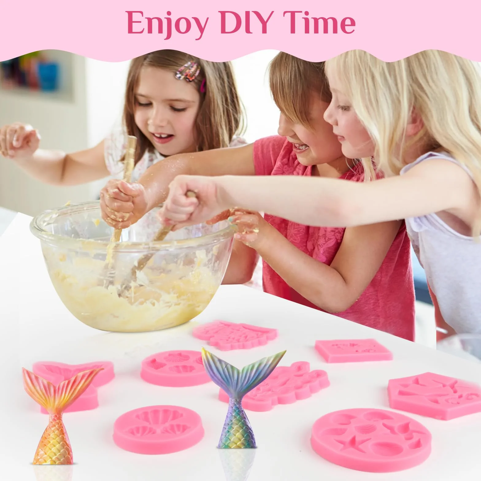 Silikonowe formy do pieczenia 3D motyw zwierzęcy syrenka dekoracja tortów fondant 1 sztuka