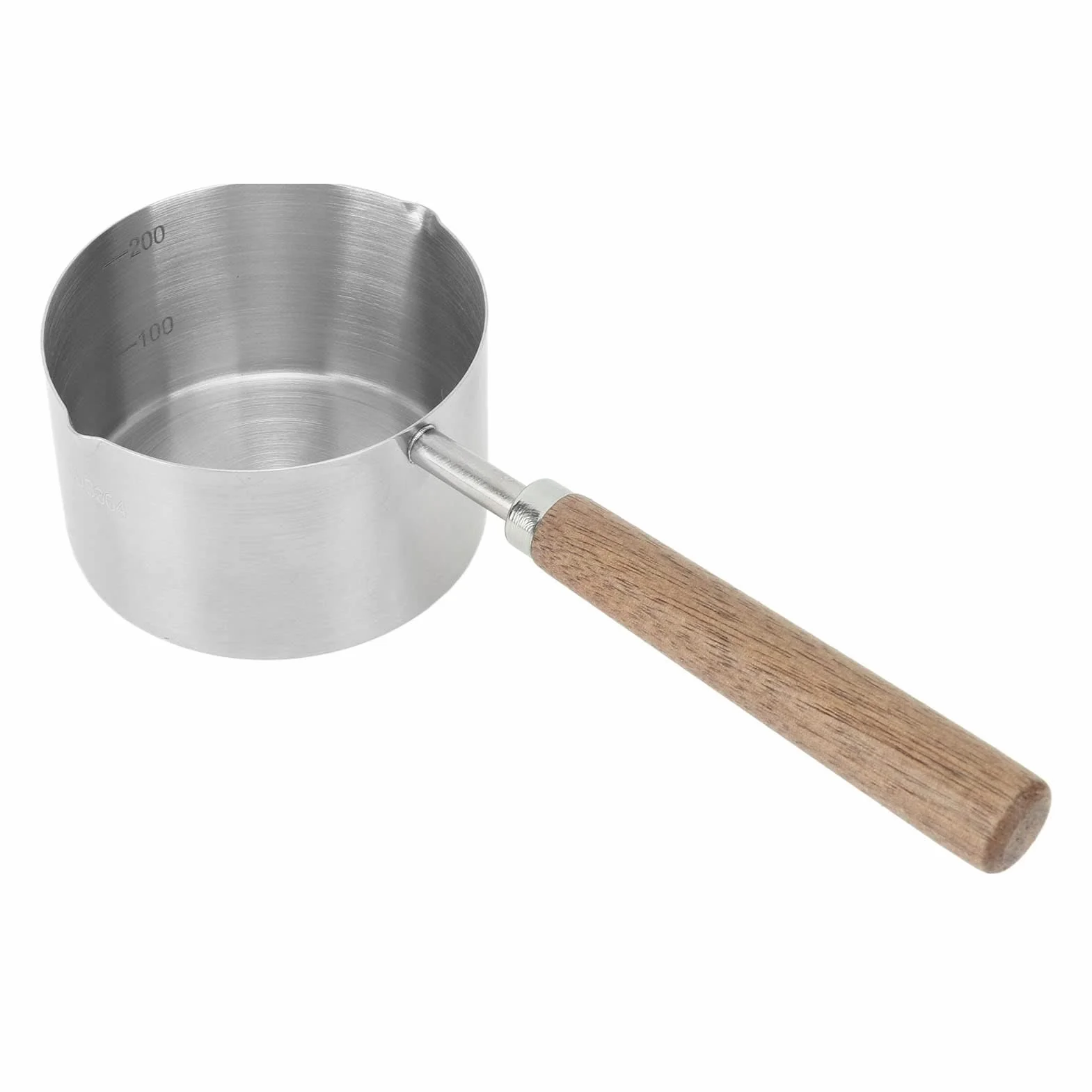 Rondel ze Stali Nierdzewnej 200 Ml do Masła i Sosu, Mini Patelnia