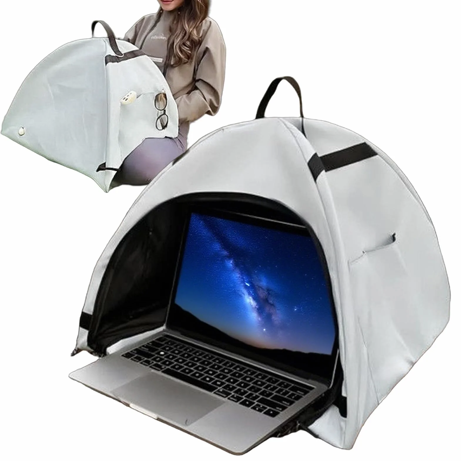 Ekran przeciws?oneczny do laptopa, przeciwodblaskowy ekran przeciws?oneczny do laptopa | Ochrona prywatno?ci os?ona przeciws?oneczna do studia spotka? ?wie?ym powietrzu