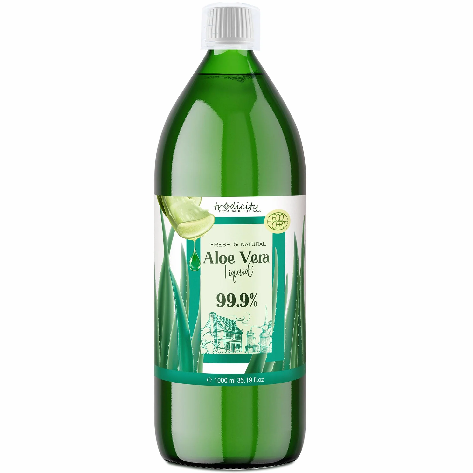 Koncentrat aloesu 99,9% organiczny, czysty i naturalny luch, 100% tłoczony na zimno, tłoczony na zimno z ekologicznej rośliny aloesu, Hiszpania
