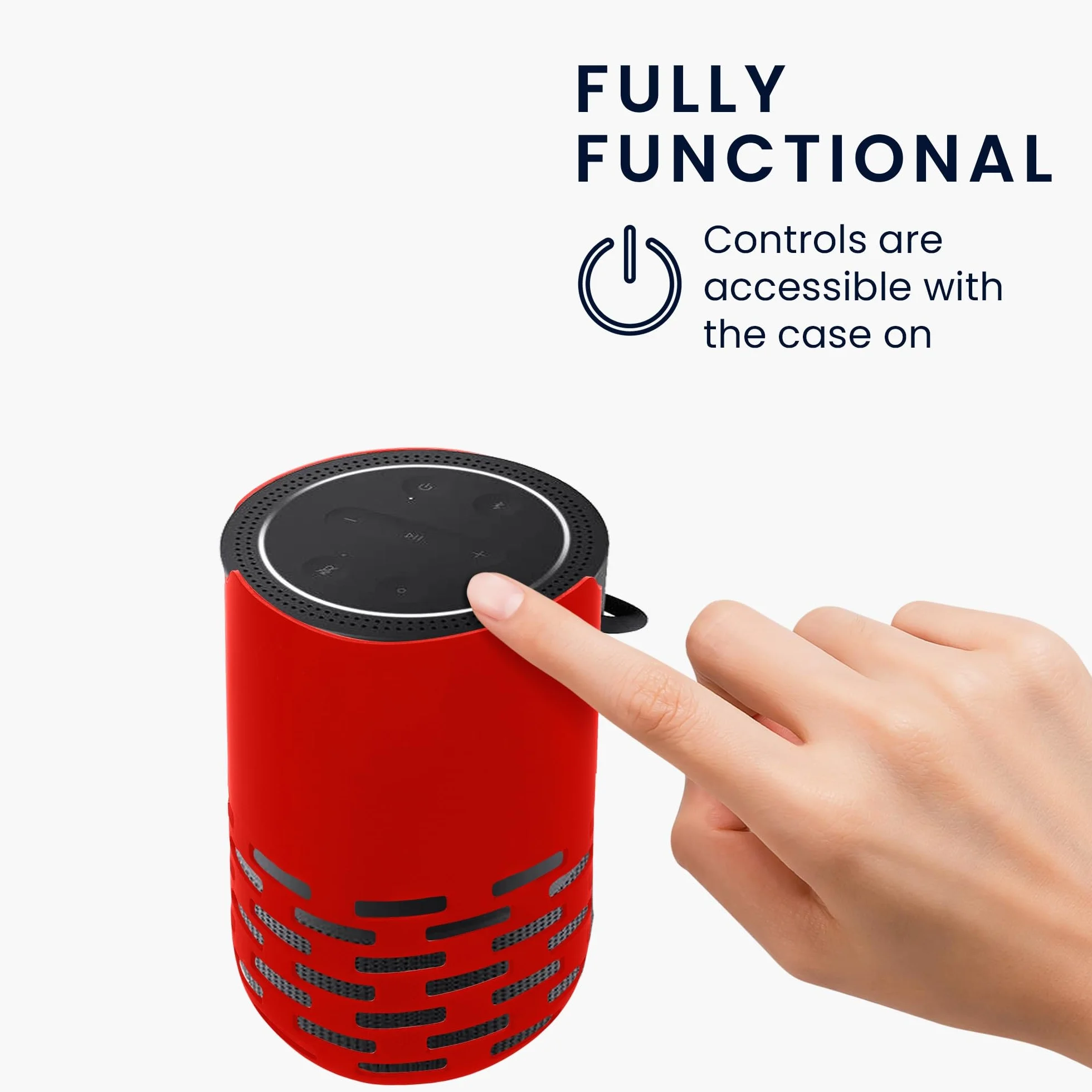 kwmobile Silikonowe etui kompatybilne z głośnikiem Bose Portable Home Speaker - czerwony przenośny mini głośnik ochronny