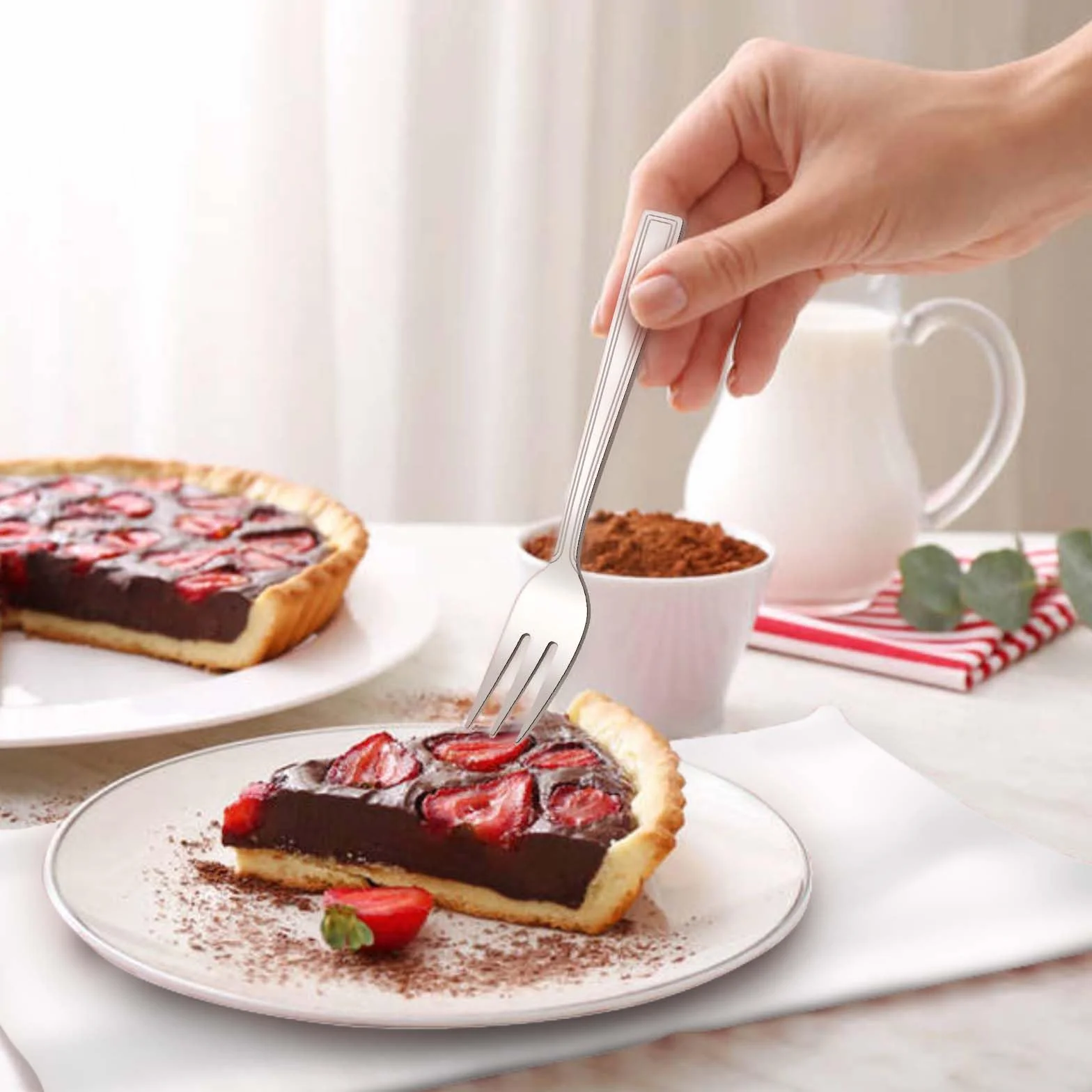 widelczyki do ciasta 24 sztuki 15 cm zestaw małych widelców deserowych