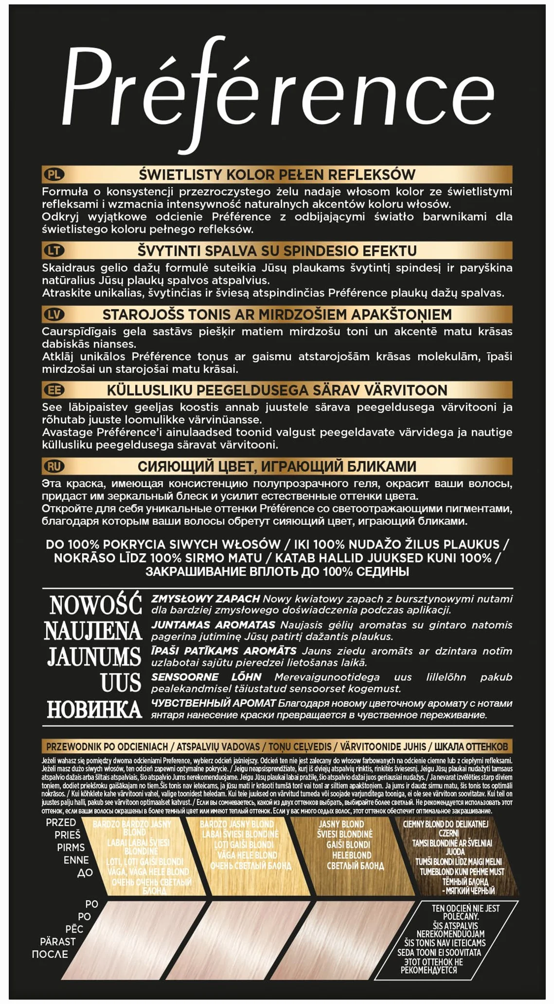 L'Oréal Paris Préférence 10.21 STOCKHOLM farba do włosów Bardzo Jasny Perłowy Blond