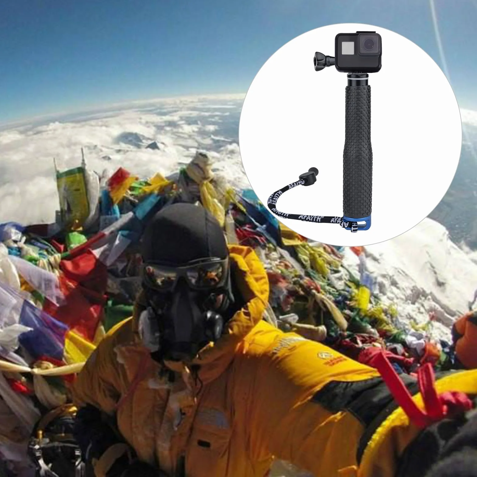 93 cm, wodoszczelny, wysuwany kijek do selfie, drążek, uchwyt, statyw jednonożny, regulowany aluminiowy statyw monopodowy, do wszystkich kamer GoPro itp. Kiuiom
