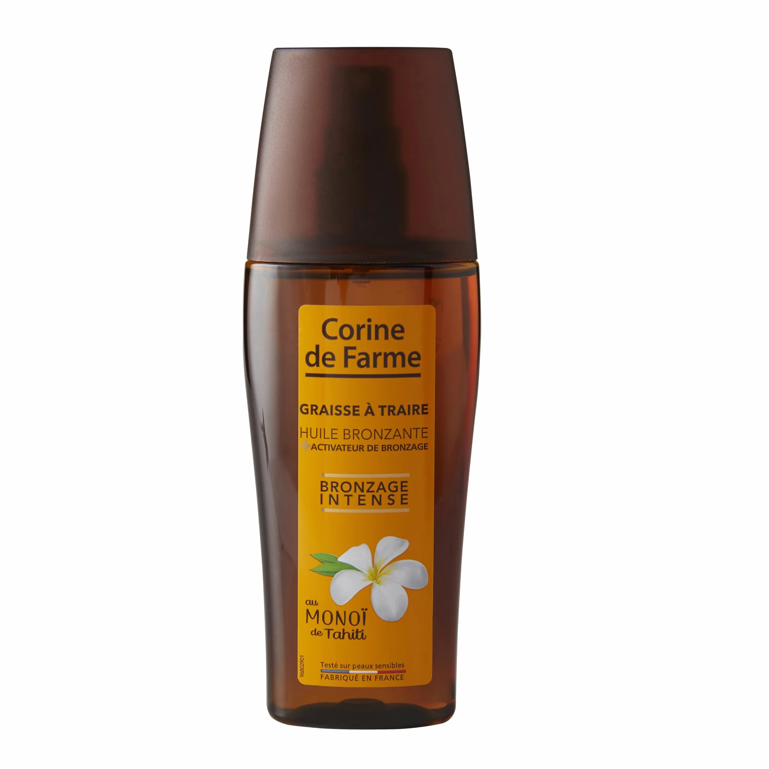 Corine de Farme - Olejek opalający z aktywatorami opalania - Tahiti Monoi - bez samoopalacza - Przeznaczony do skóry matowej lub już opalonej - 150 ml
