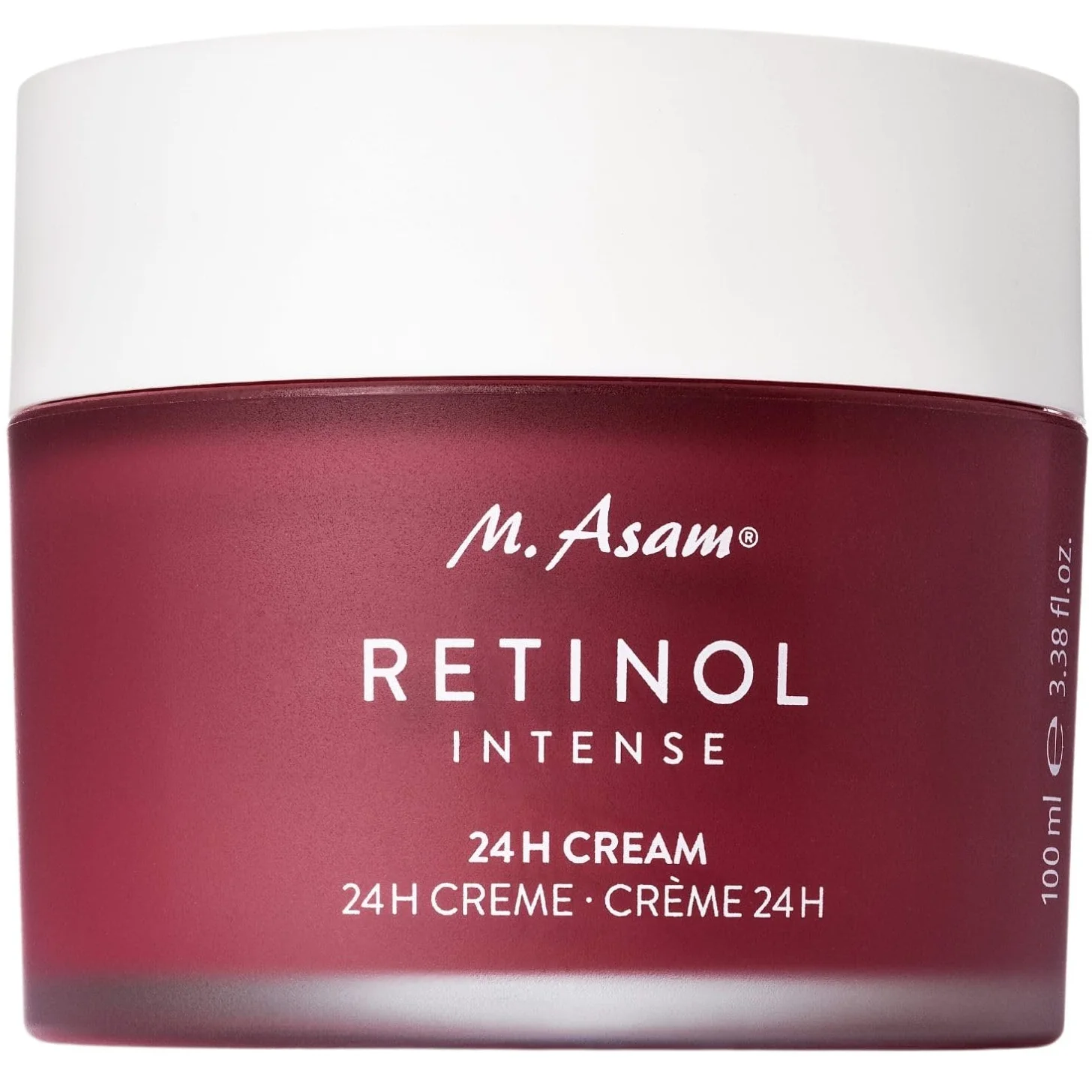 M. Asam Retinol Intense krem 24h (100 ml) – pielęgnujący krem do twarzy skutecznie wygładza zmarszczki i zapobiega oznakom starzenia się skóry, z kwasem hialuronowym i masłem shea, wegański krem