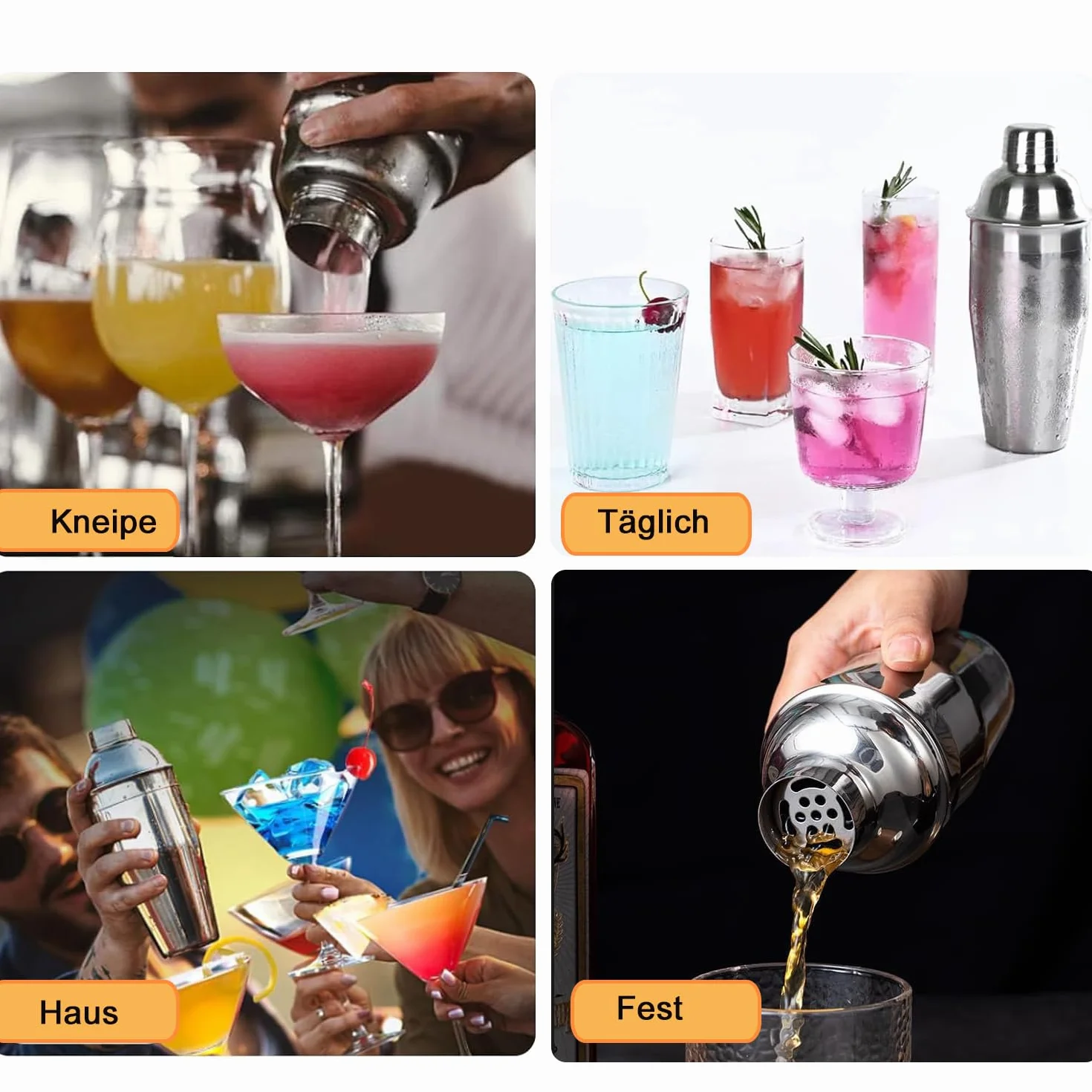Zestaw do przygotowywania koktajli 750 ml akcesoria barowe