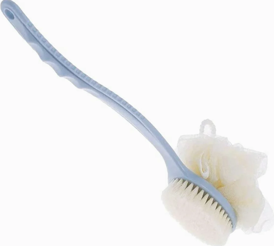 1Pc szczotka do kąpieli długa rączka szczotka do ciała szczotka do ciała gąbka do kąpieli gąbka pod prysznic Loofahs