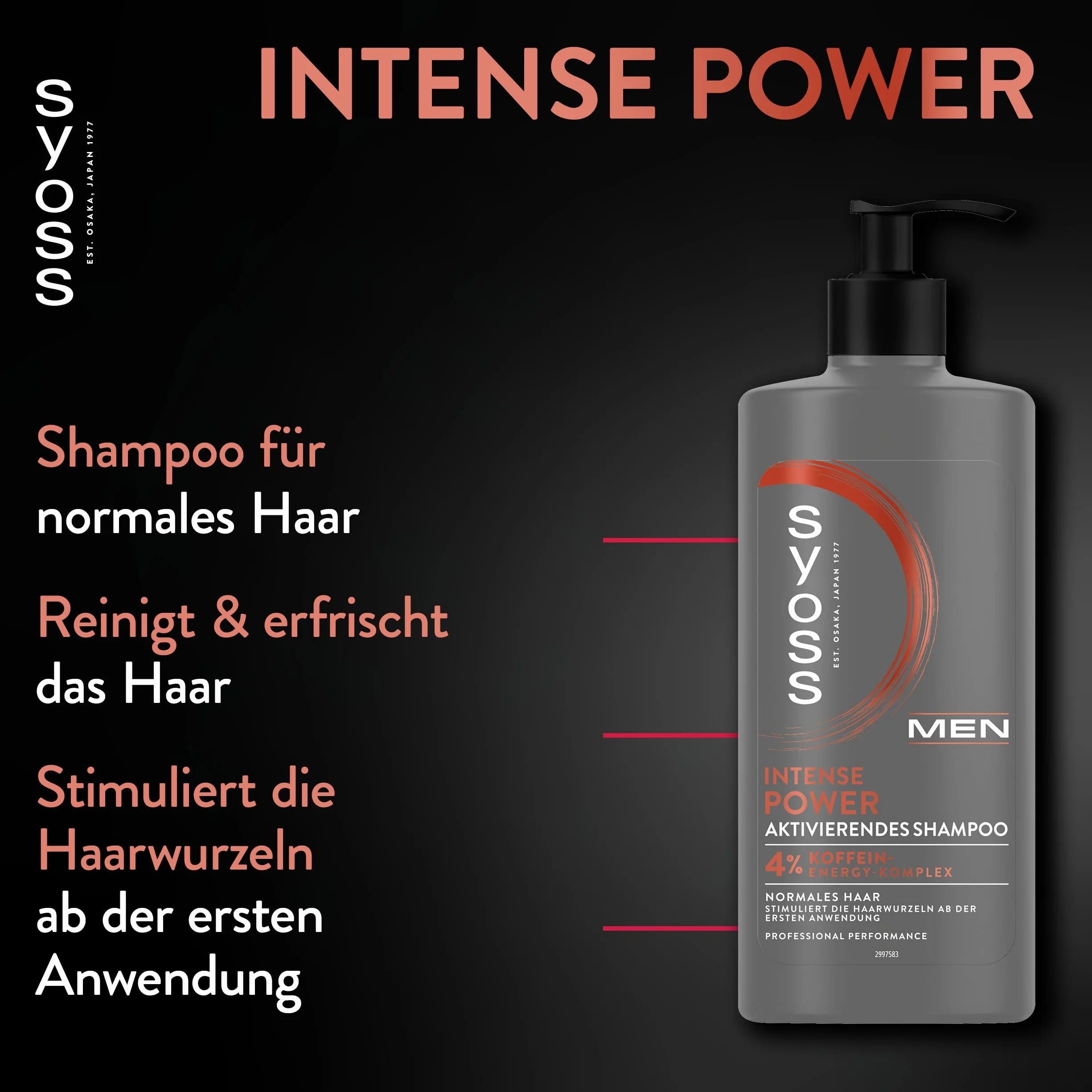 Syoss MEN Power szampon do włosów normalnych 440ml