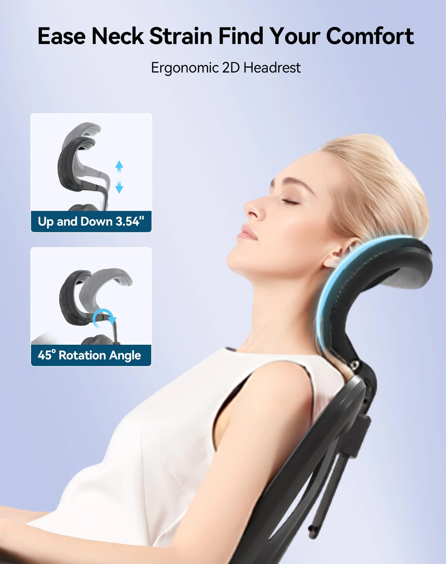 SIHOO M57 Ergonomiczne krzesło biurowe z regulowanym podłokietnikiem 3D, podparciem lędźwiowym, siatkowe oparcie, 150 kg, czarne
