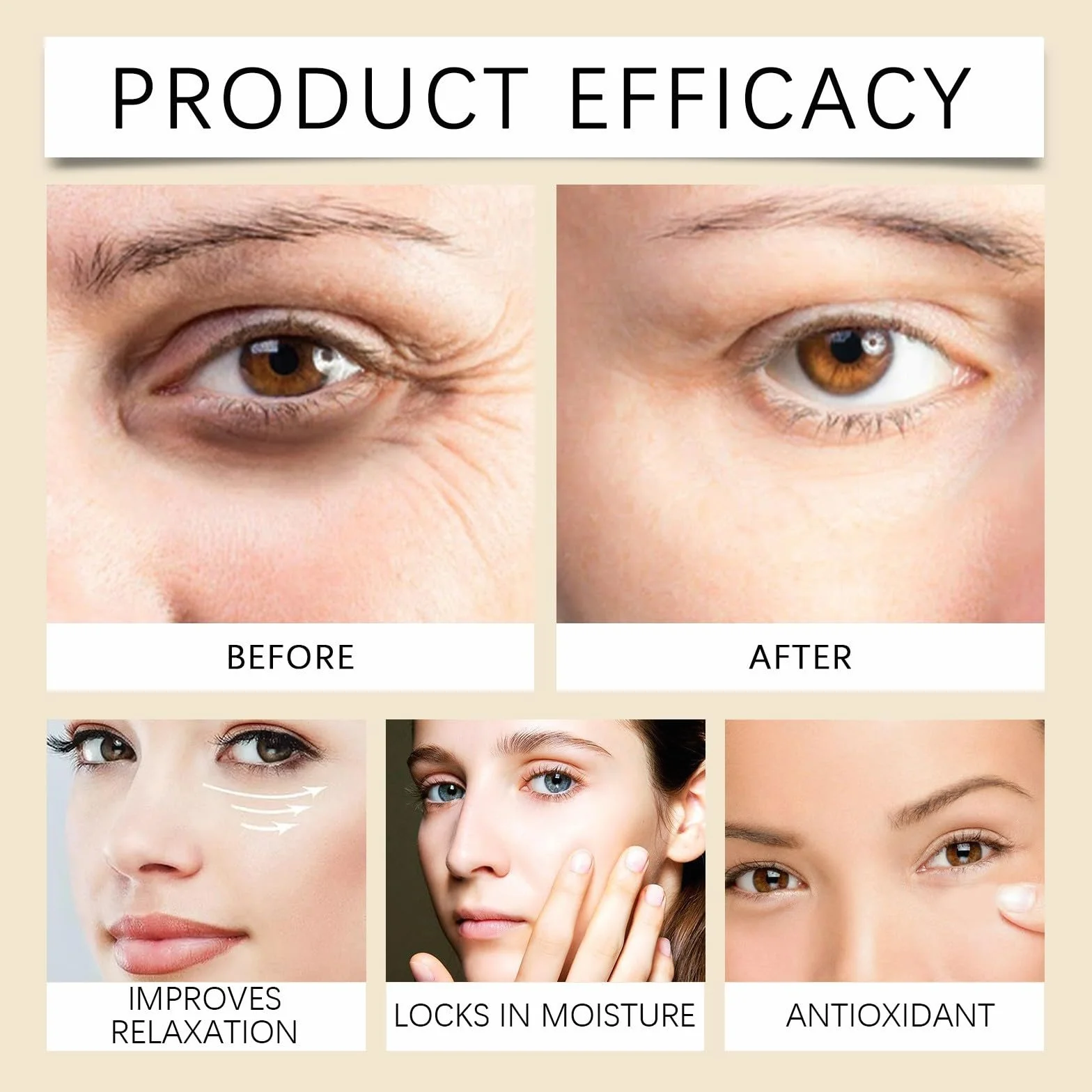Retinol Serum, przeciwstarzeniowy krem pod oczy z 4% liposomem siatkówki i sfermentowaną fasolą, czarny żeń-szeń, przeciwstarzeniowy i redukujący hałas, przeciwzmarszczkowy i cienie pod oczami, 30 ml