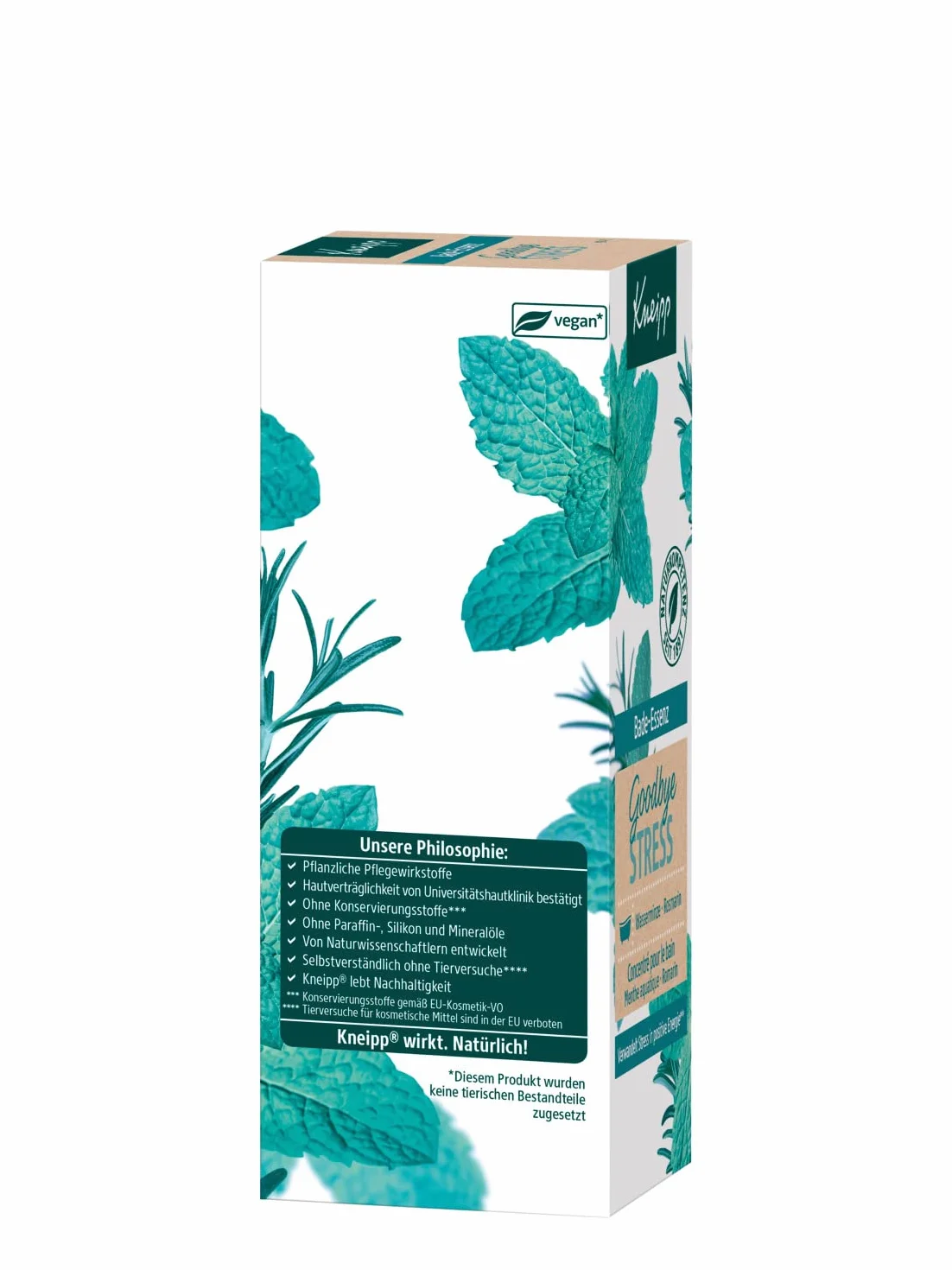 Kneipp Goodbye Stress Olejek do kąpieli z olejkami eterycznymi z rozmarynu i mięty wodnej dla mniejszego stresu i pozytywnej energii Odświeżający zapach 100 ml