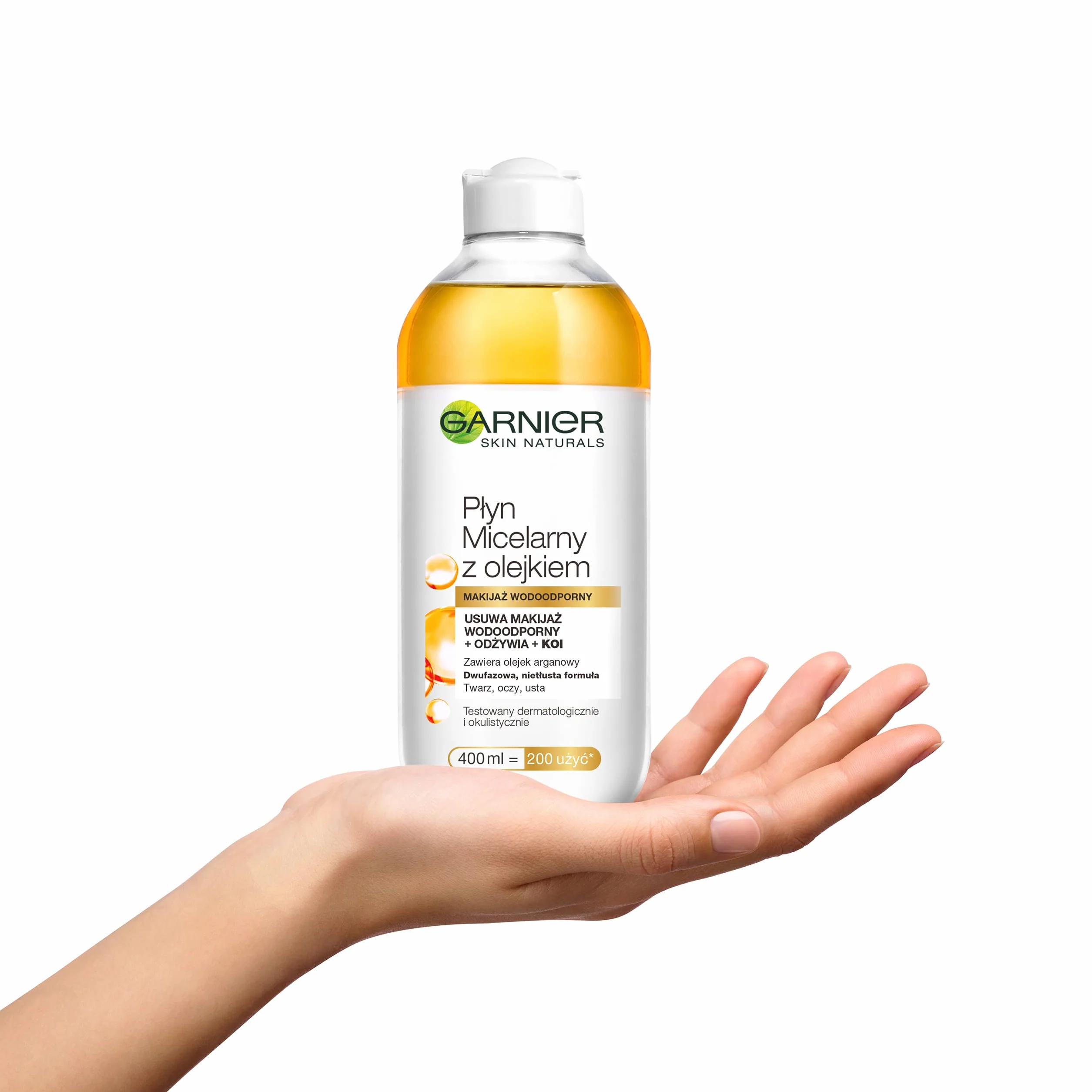 Garnier Skin Naturals Płyn Micelarny z olejkiem arganowym, dwufazowy 400 ml