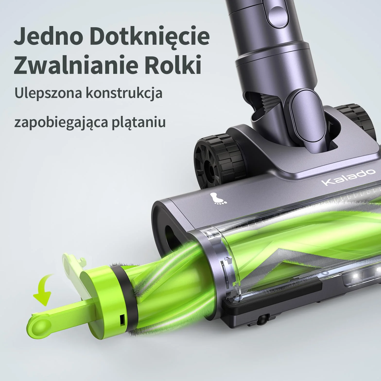 kalado Odkurzacz Bezprzewodowy KCV600 10w1 480W 33Kpa Wymienną Baterią 50 Mins Ekran Dotykowy LED