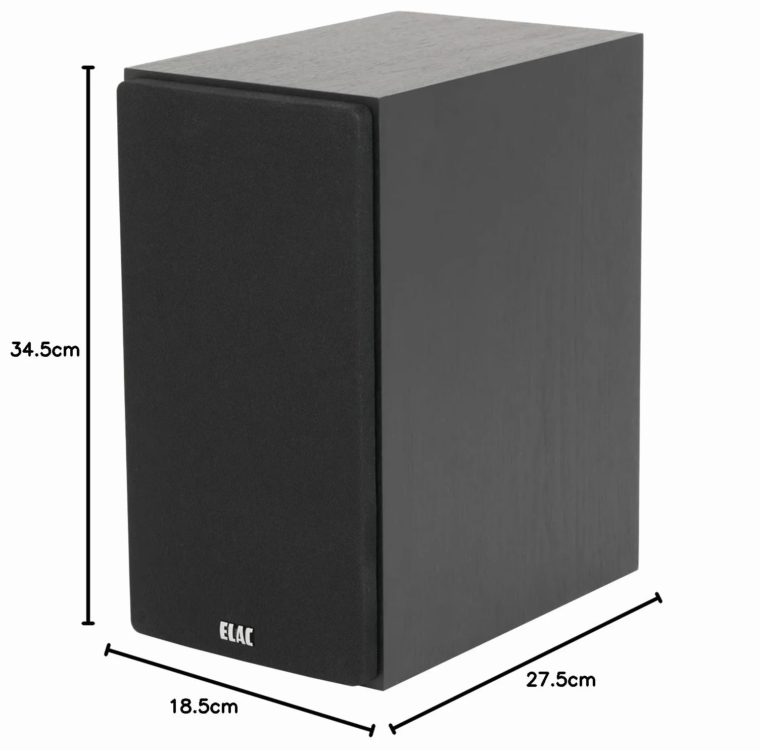 Elac Uni-Fi 2.0 UB52 Głośnik, Czarny, 3-drożny