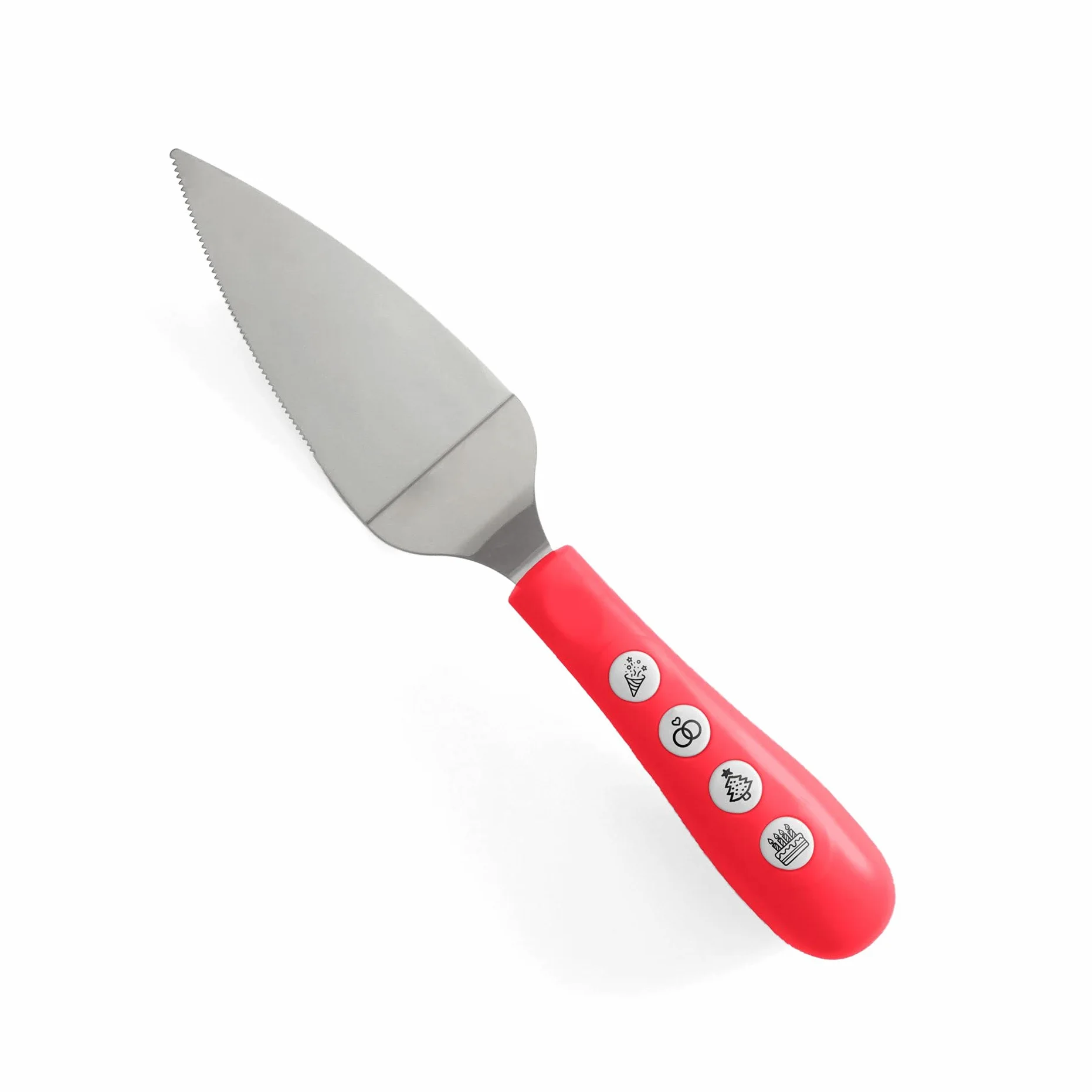 Fisura Music cake knife, Red