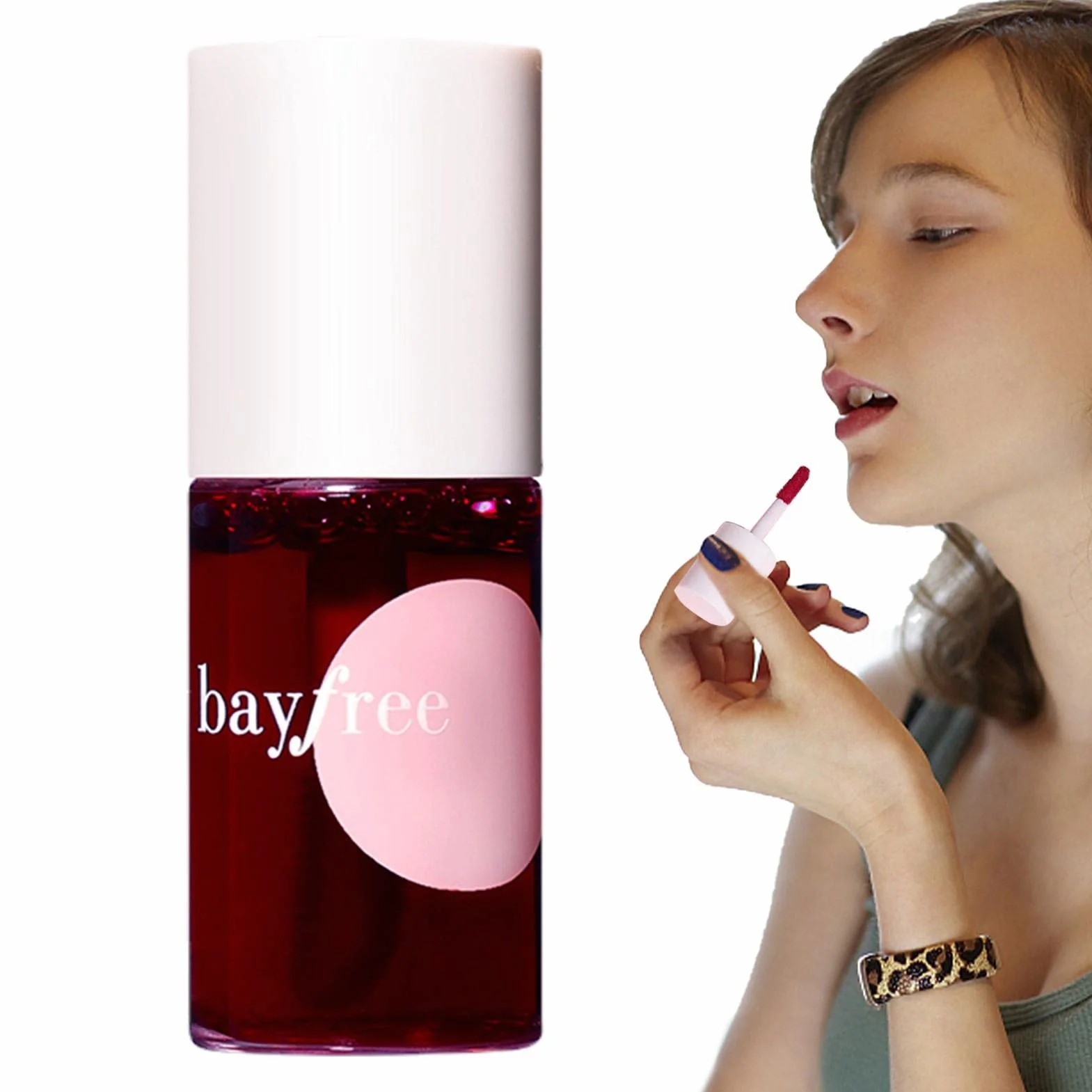 Lip and Cheek Tint Stain, p?ynna pomadka do ust, nawil?aj?ca, trwa? , wodoodporna, naturalna pomadka dla kobiet, 7 ml