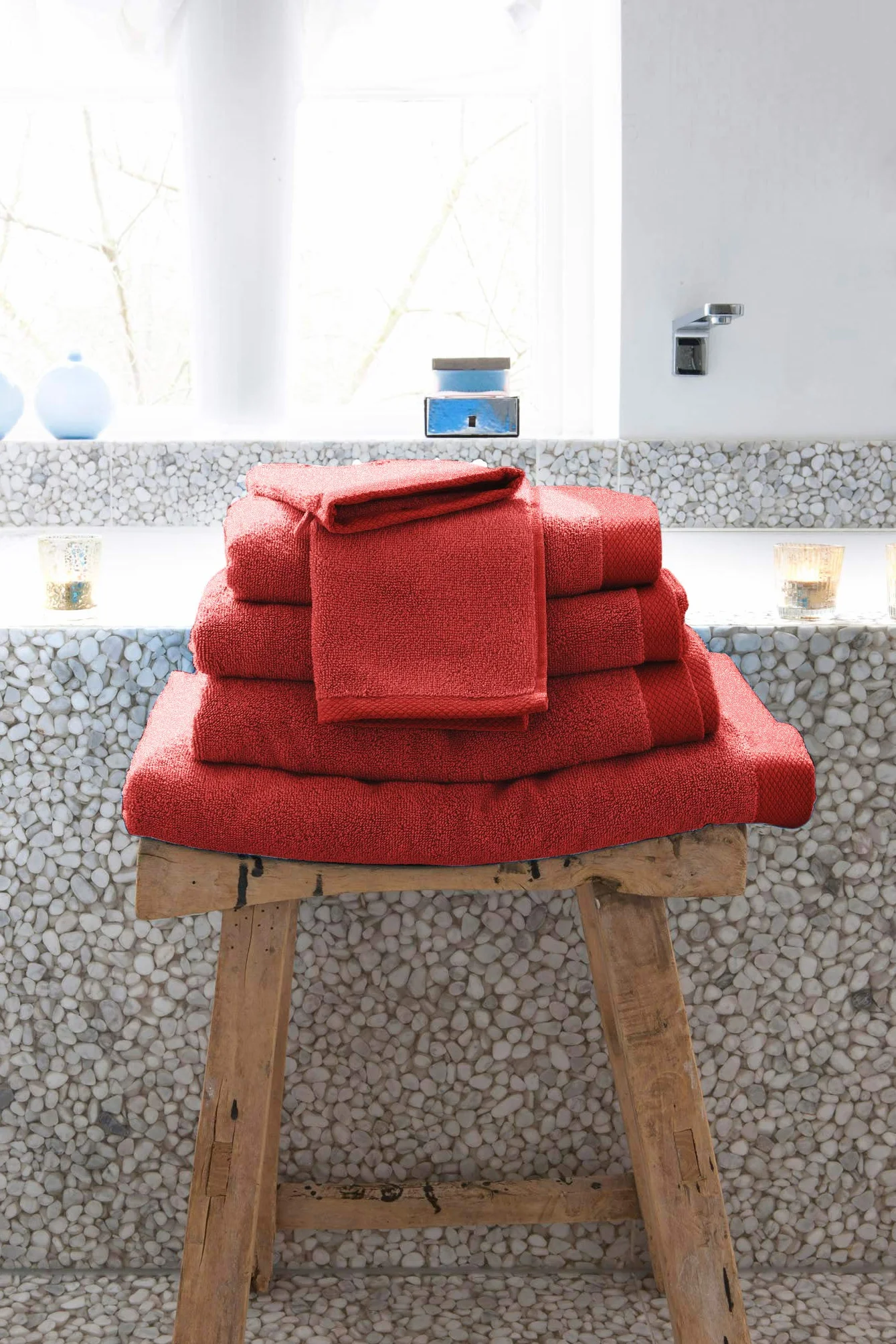 Heckett Lane Bath Shower Towel 100% bawełna 70 x 140 cm 2 sztuki