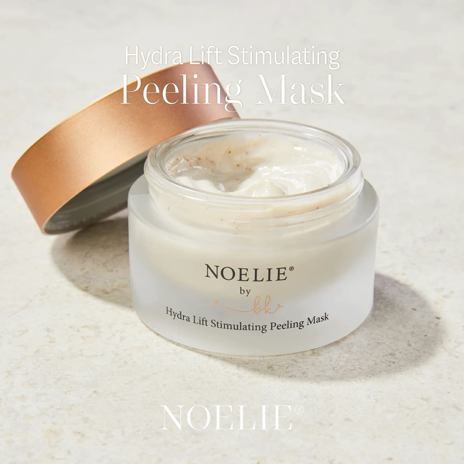 NOELIE Hydra Lift Stymulacja maseczka peelingująca 50 ml | bardzo skuteczny naturalny kosmetyk | luksusowa enzymatyczna maska peelingująca dla zmęczonej i zanieczyszczonej skóry | nadaje jędrną i jędrną skórę twarzy | Made in Germany