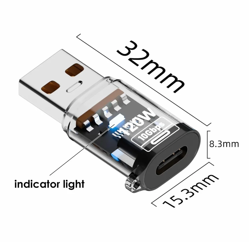 Przejściówka USB na USB C (2 Sztuki), Adapter Typu C na USB-A, USB 3.2 Gen2 10Gbps Wysoka Prędkość, Kompatybilny z iPhone 17 16 15 14 13, Samsung Galaxy S25 S24 S23 A56 A36 A16 A15 i innymi, Czarny