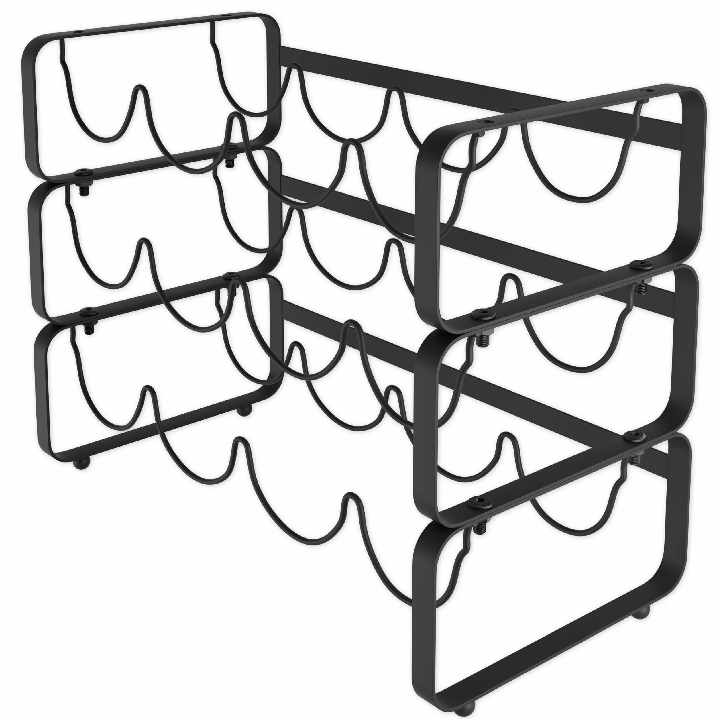 Lenmar LOFT metalowy regał na wino 40x28x20 cm 12 butelek