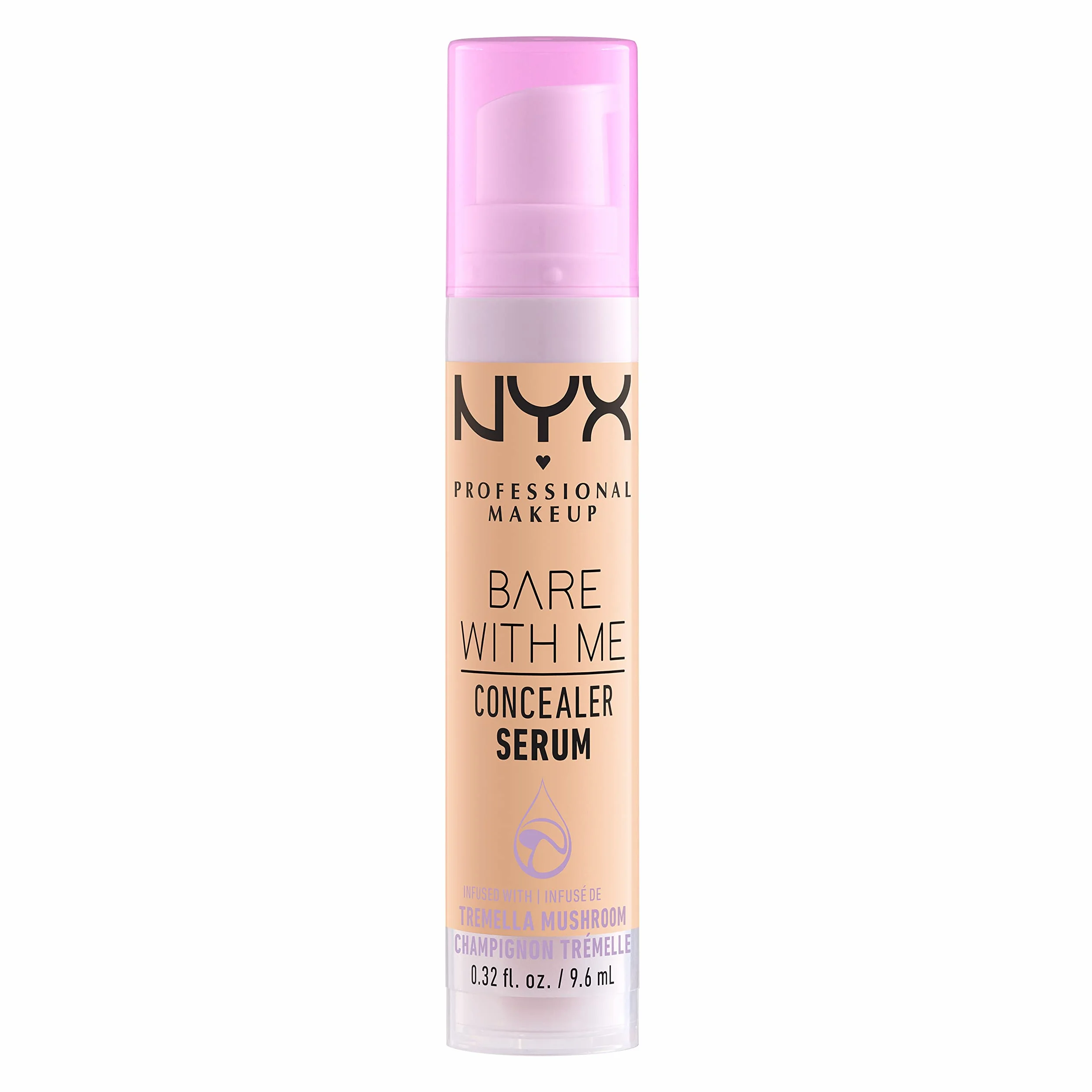 NYX Professional Makeup Korektor serum Bare With Me, naturalne wykończenie, średnie krycie, odcień: Beżowy (04)