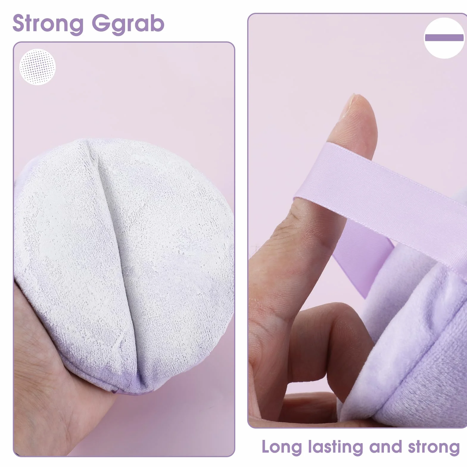 Giantree 13 cm duży pudr, gąbeczka do makijażu, puder, okrągły pudr, do ciała, nadaje się do prania, wielokrotnego użytku, narzędzie do makijażu dla niemowląt, pudru sypkiego (1 sztuka)