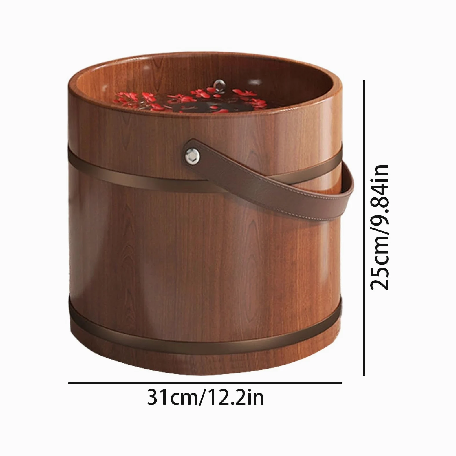Wiadro Do Moczenia Stóp Ergonomiczny Uchwyt Z Rolką Masującą Do Relaksu | Wanienka Do Relaksu Stóp Dla Kobiet i Mężczyzn, Młodzieży, Seniorów - Domowe SPA i Sauna