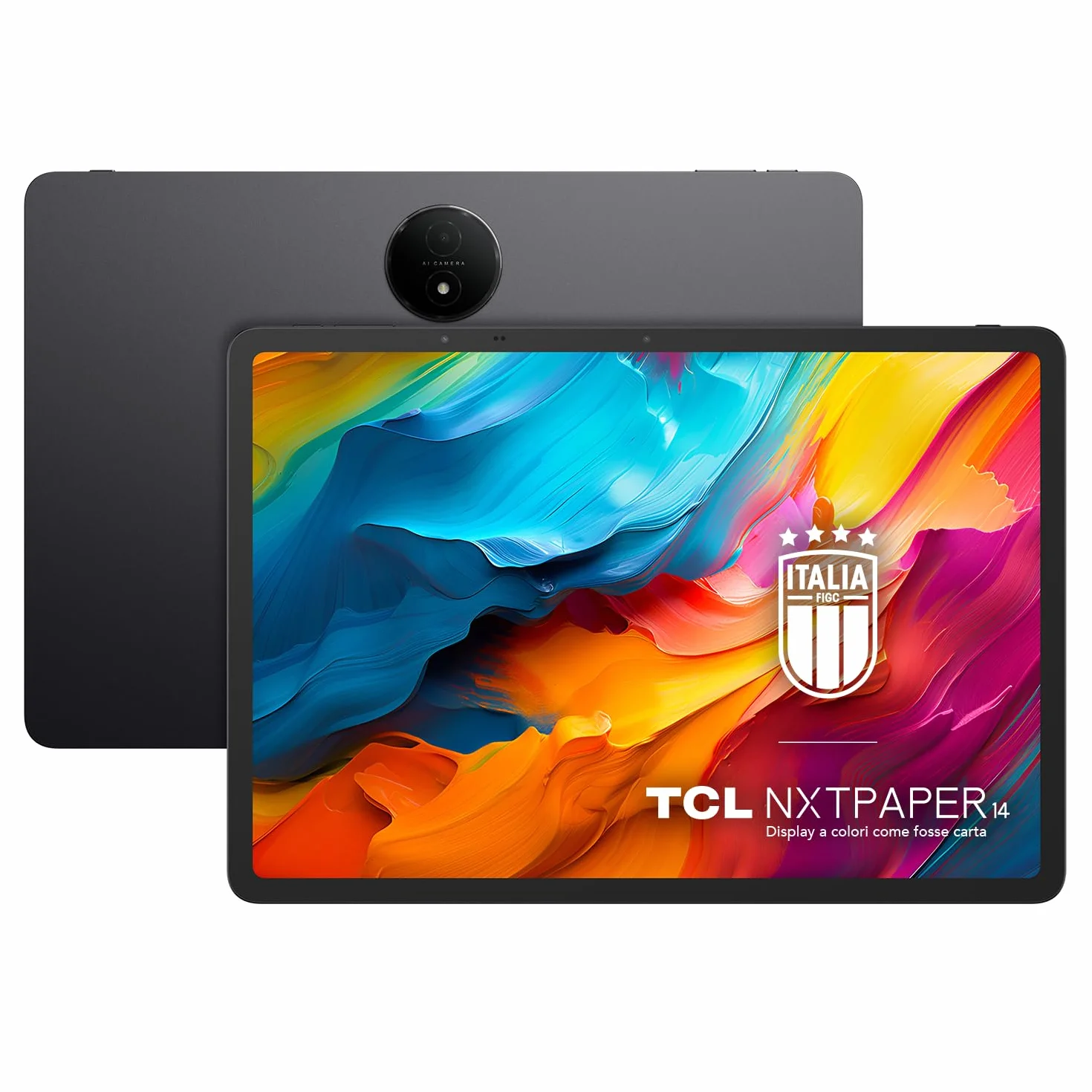 TCL NXTPAPER 14-14,25" FHD Octa-Core, 8 GB pamięci RAM, pamięć 256 GB z możliwością rozbudowy przez MicroSD, bateria 10000 mAh, Android 14, szary rysik w zestawie.